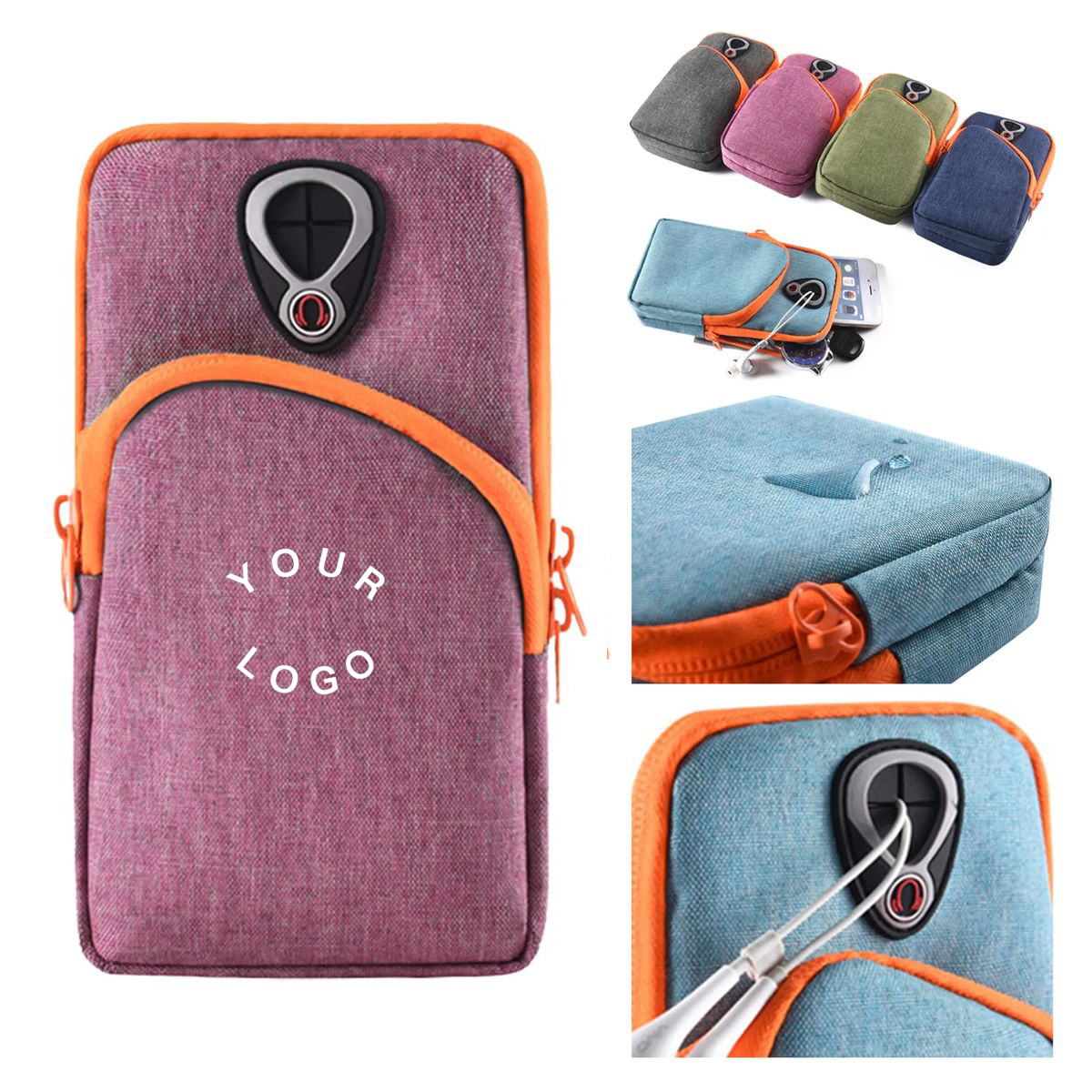 Polyester Breathable Fitness Arm Pouch 5