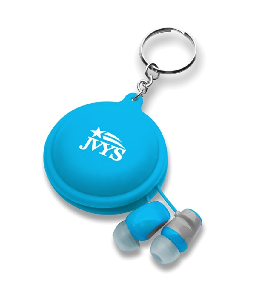 Silicon key chain earbuds case 8