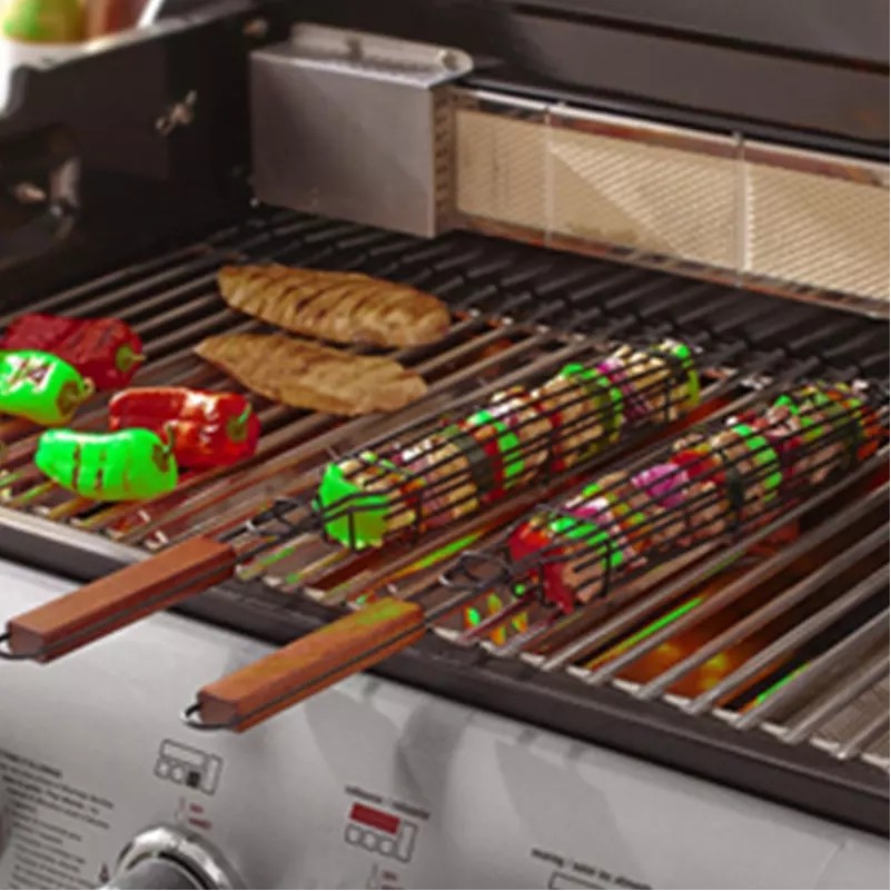BBQ Kabob Grilling Baskets 2
