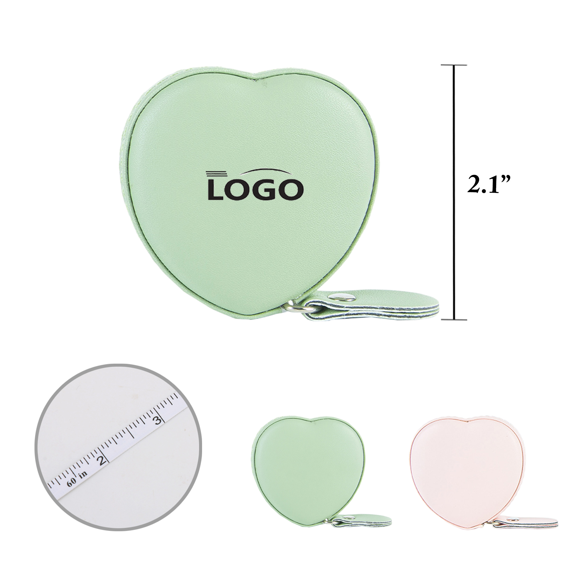 Heart Shaped Retractable Tape Measure 2