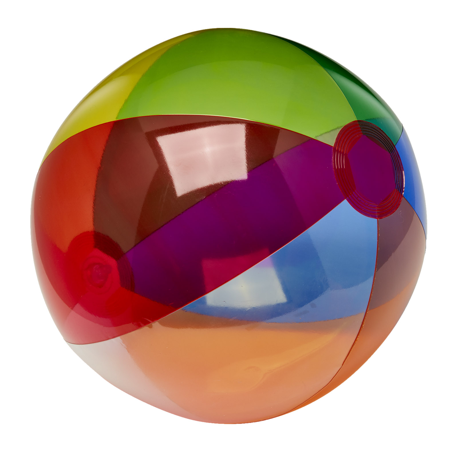 16" Translucent Multi-Color Beach Ball 3