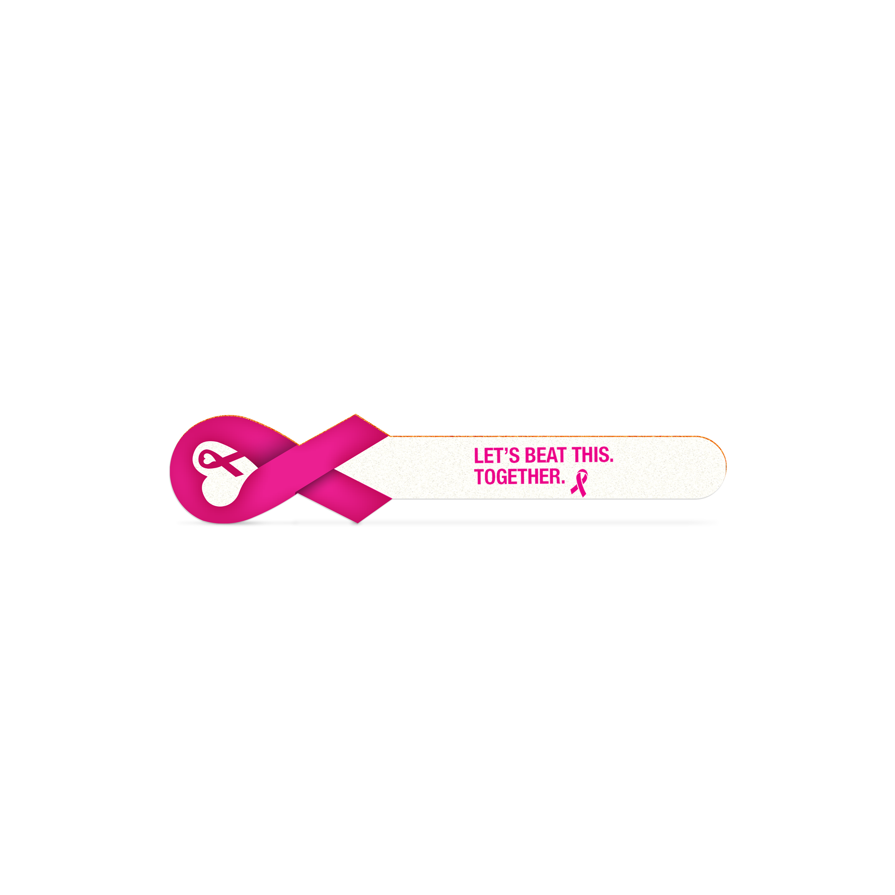 Ribbon Emery Board for Breast Cancer Awareness 2