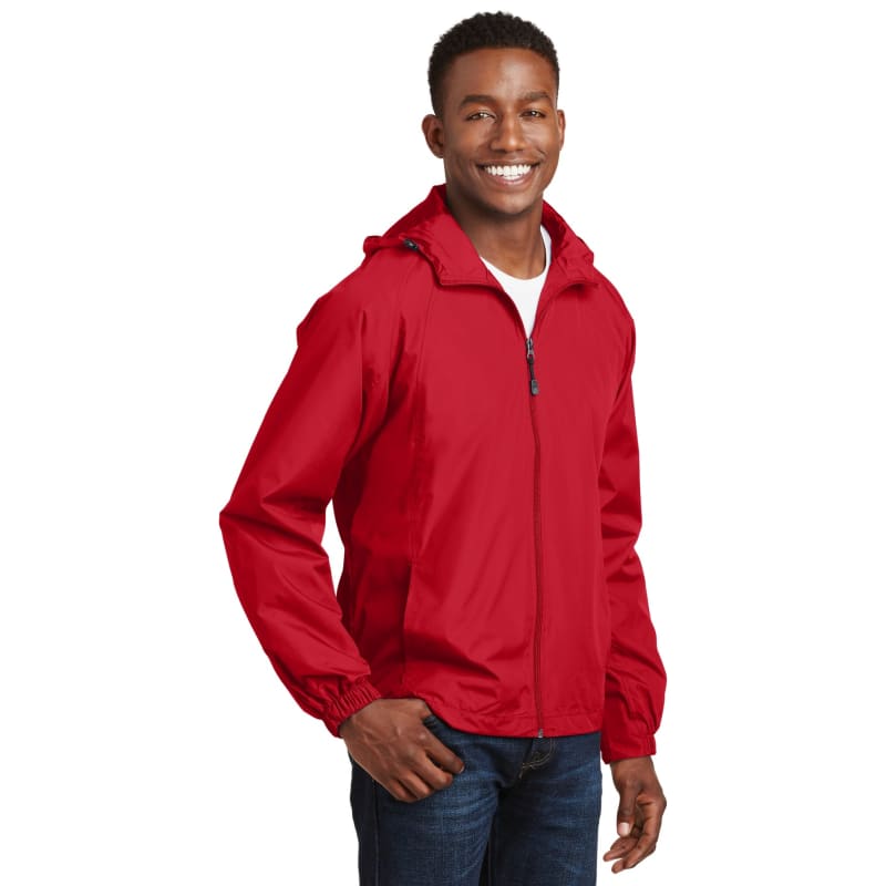 Sport-Tek Hooded Raglan Jacket. 4