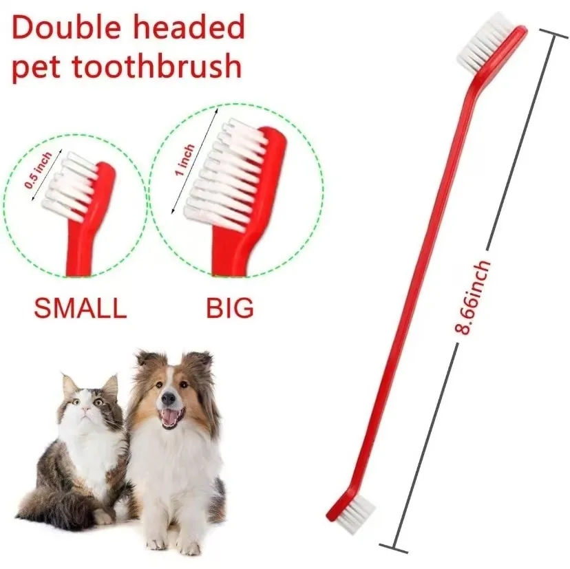 Pet double head toothbrush 8