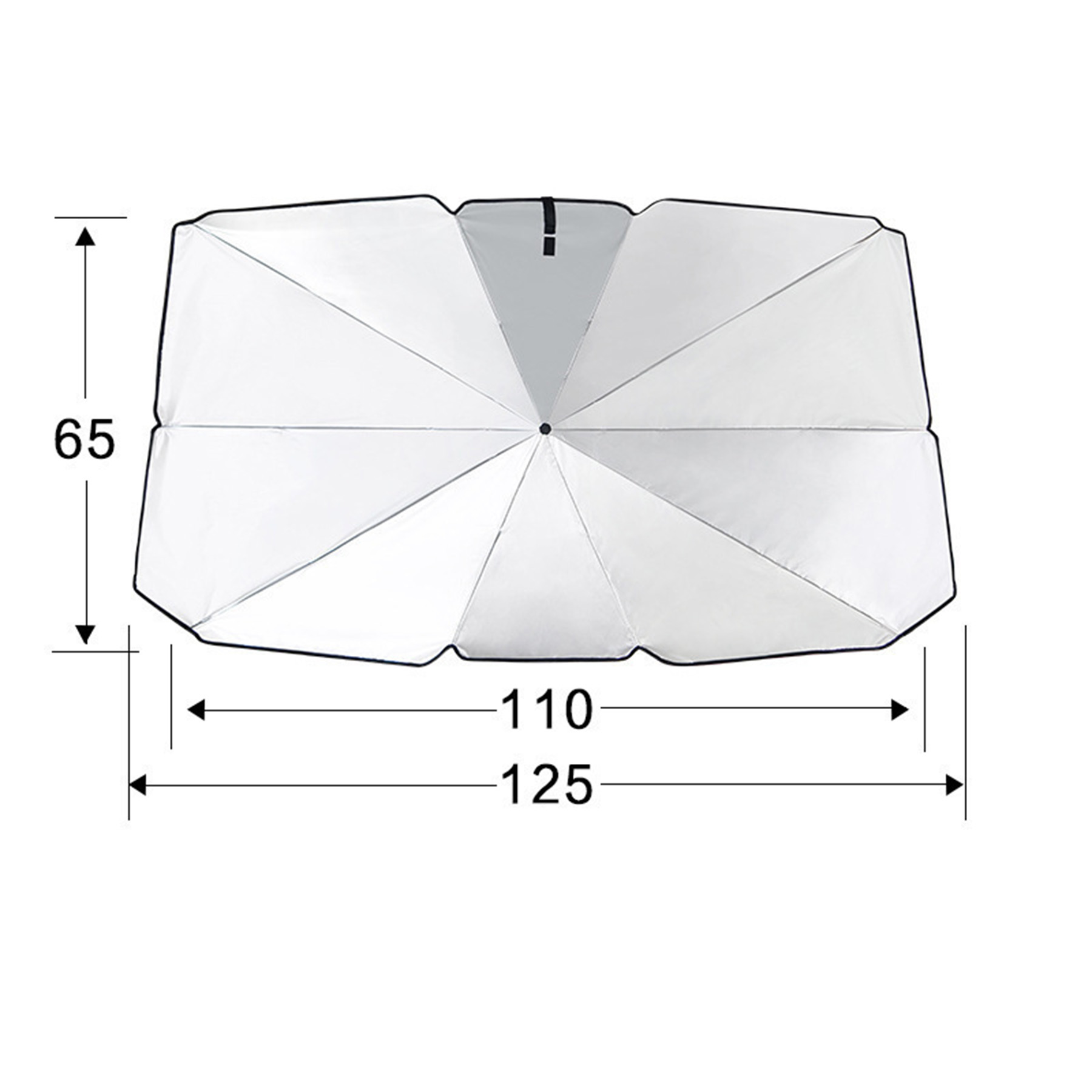 Large Foldable Car Windshield Umbrella Window Cover Visor 2