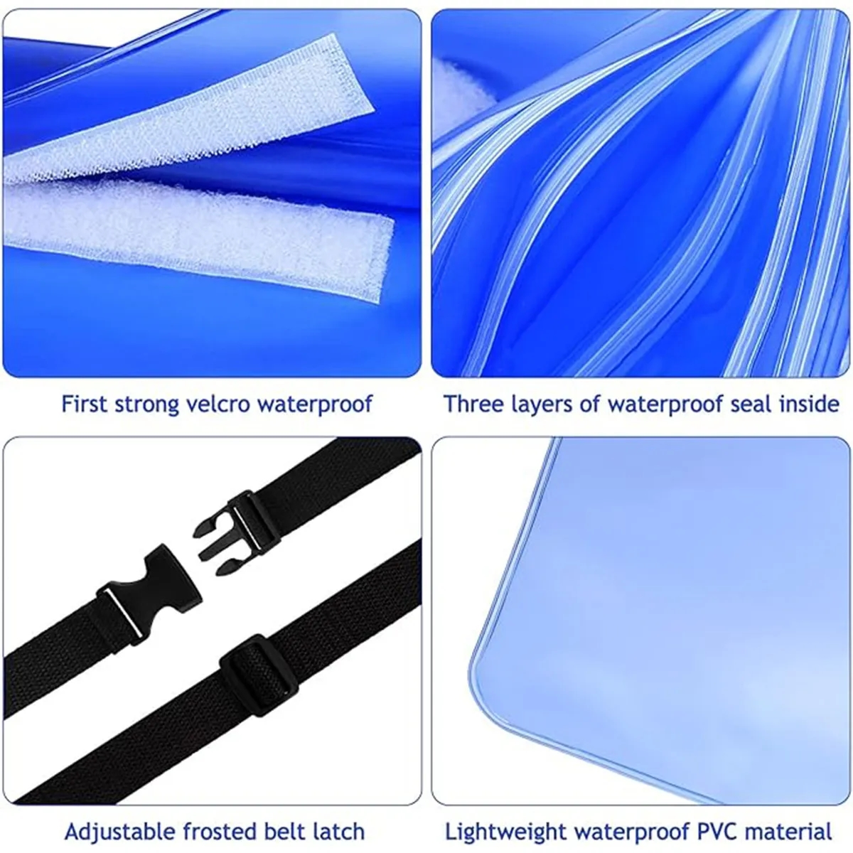 Swimming Waist Strap Transparent Waterproof Pouch Bag 4