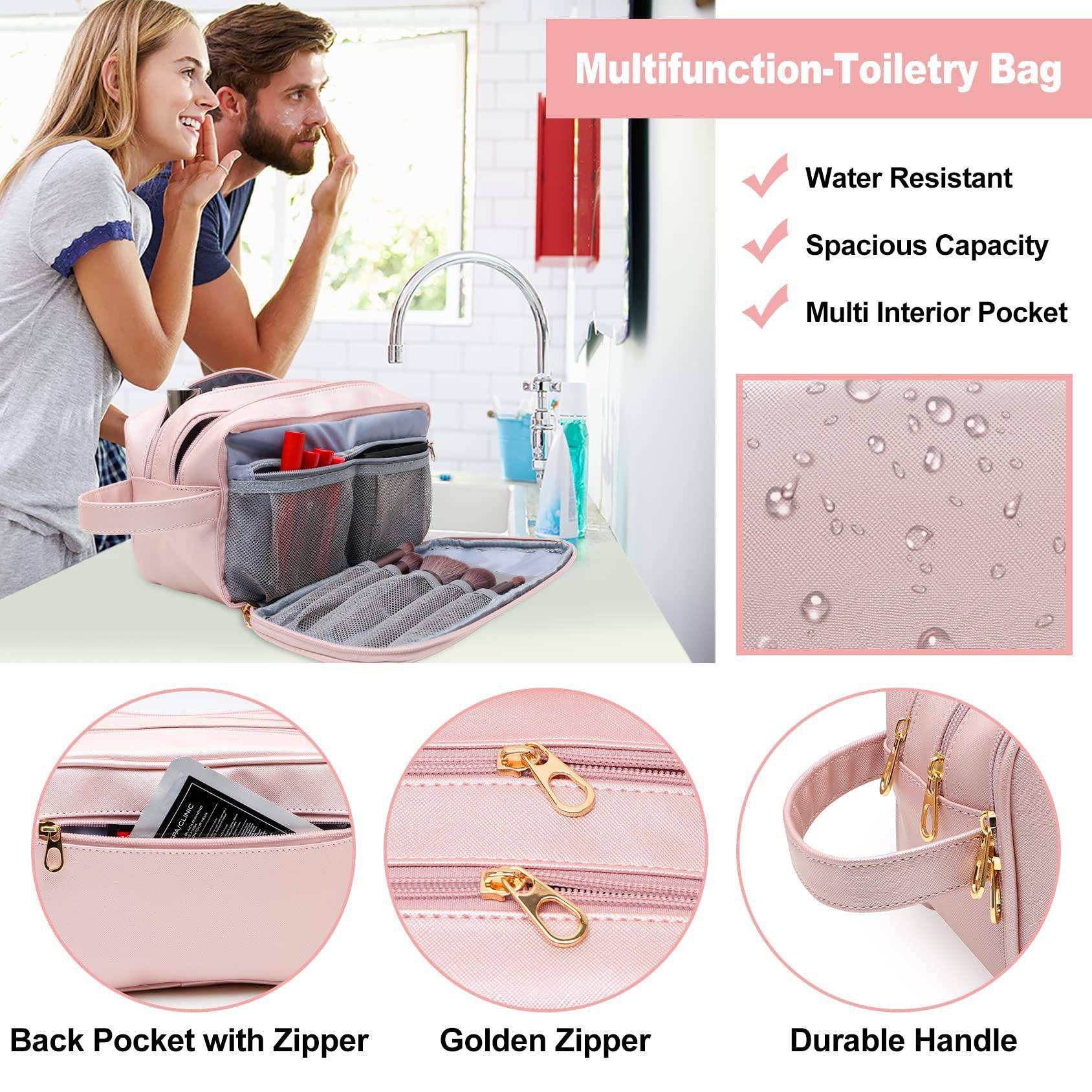PU Multi Pockets Toiletry-Bag for Women 5