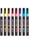 POSCA 8 Piece Soft Marker Set with Bag - Fine 24