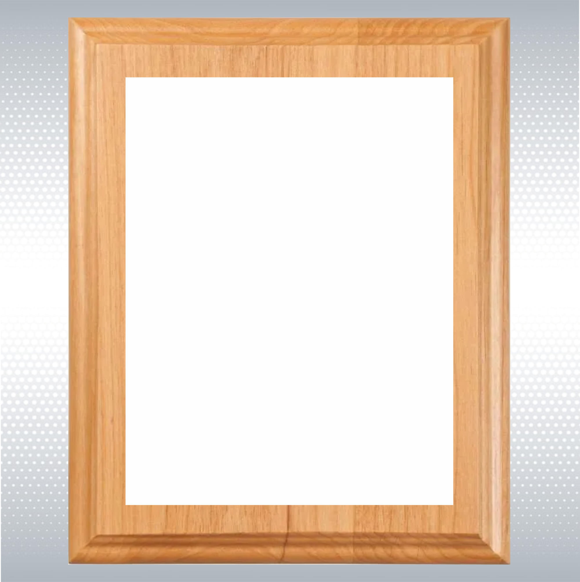 Alder Wood Plaque w/Full Color Sublimated Plate 4