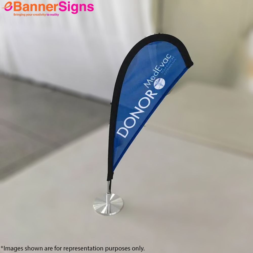 Teardrop Desk Flag 4