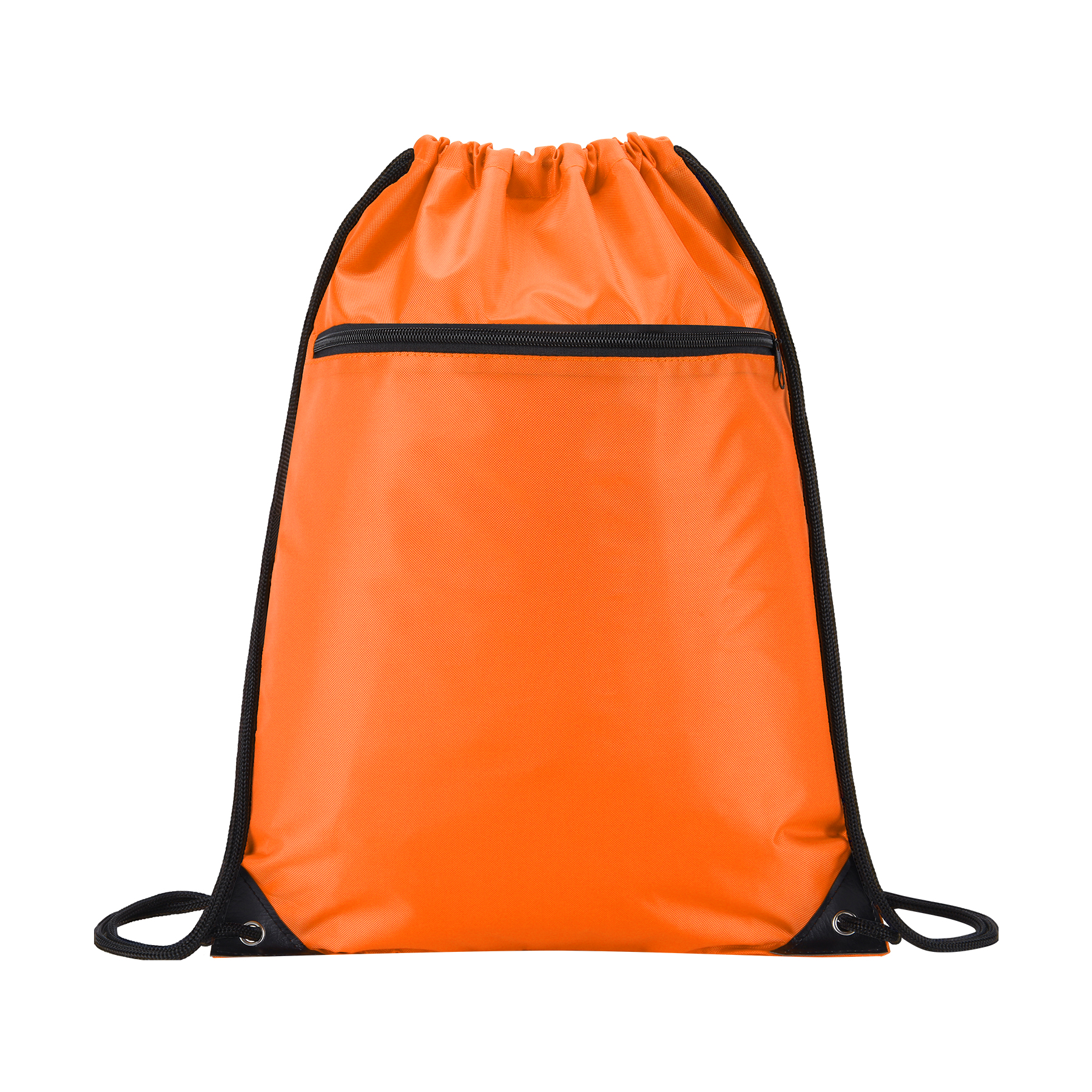 420D RPET Drawstring Backpack With Zipper 4