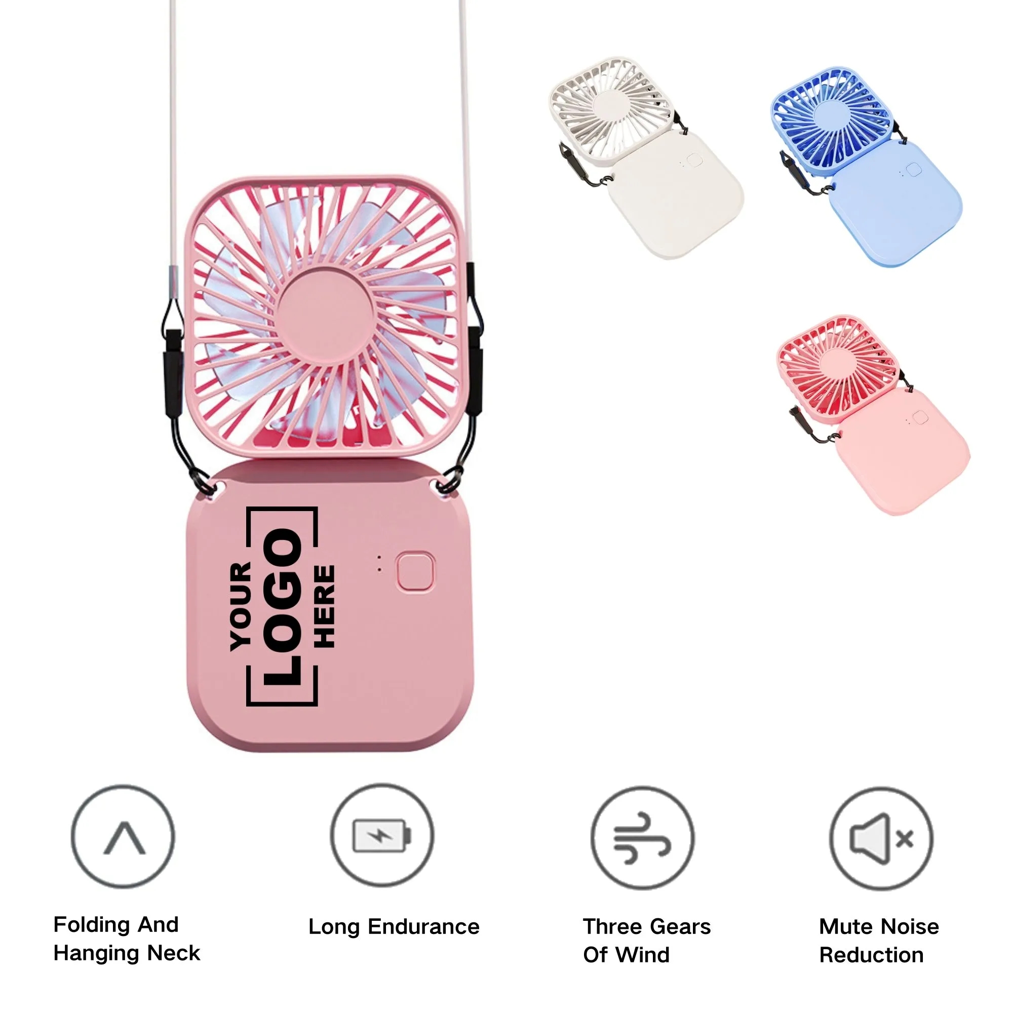 Neck Hanging Foldable Portable Fan