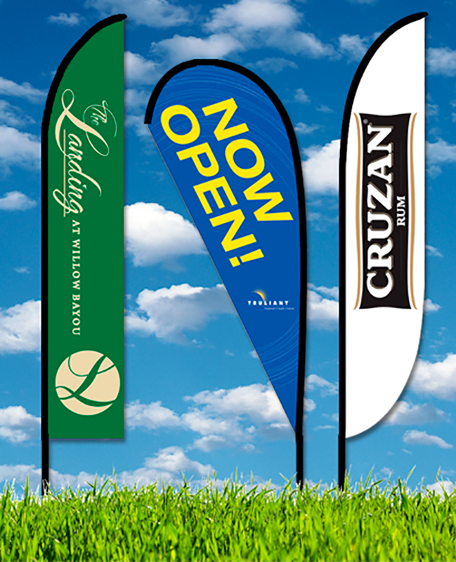 Zoom 5 Flag w/ Stand - 15.7ft Single Sided Graphic
