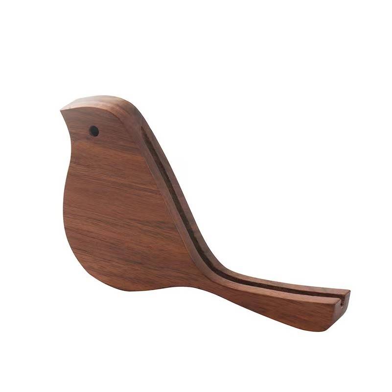 Wood Bird Shape Business Card Holder 1
