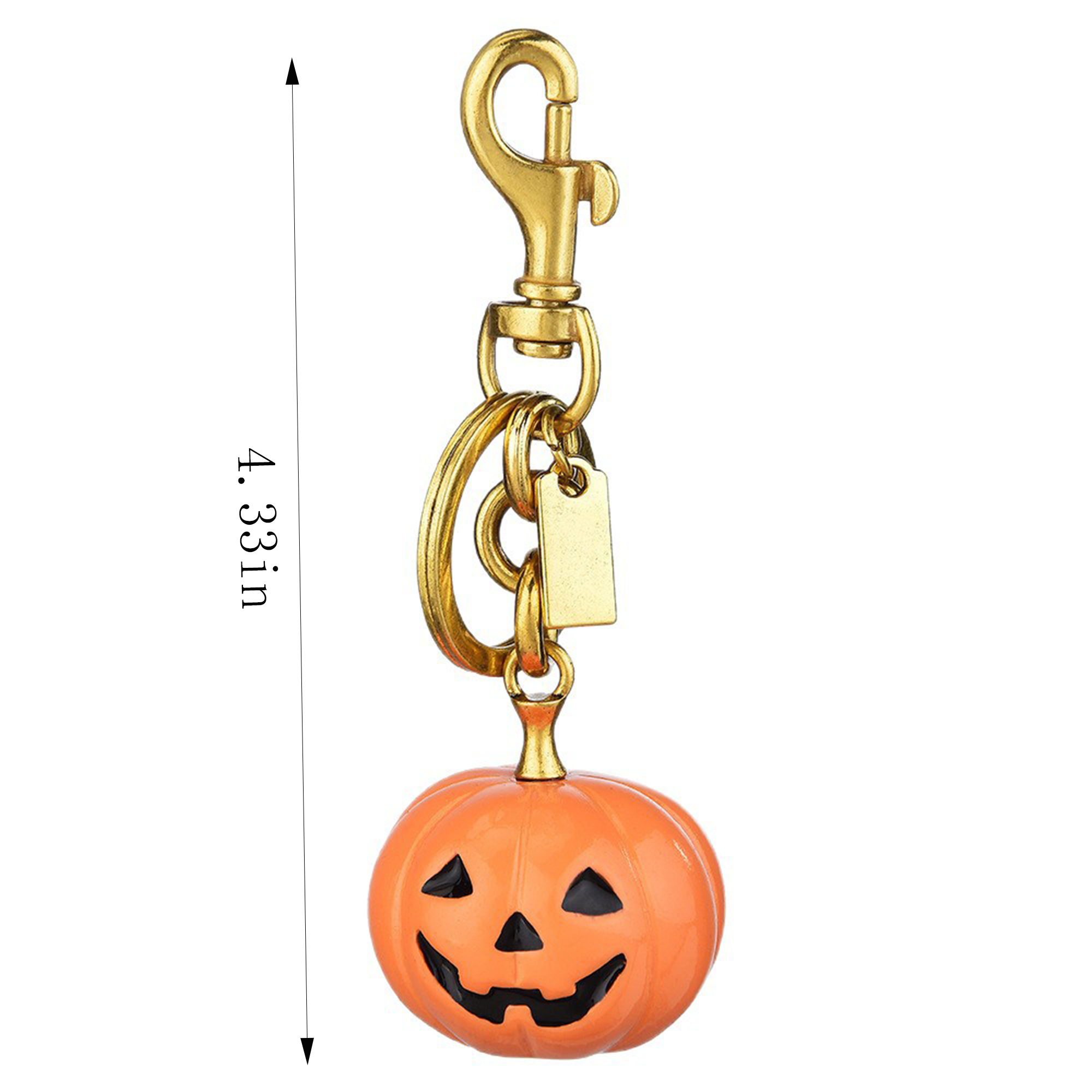 Halloween Pumpkin Face Keychain 2