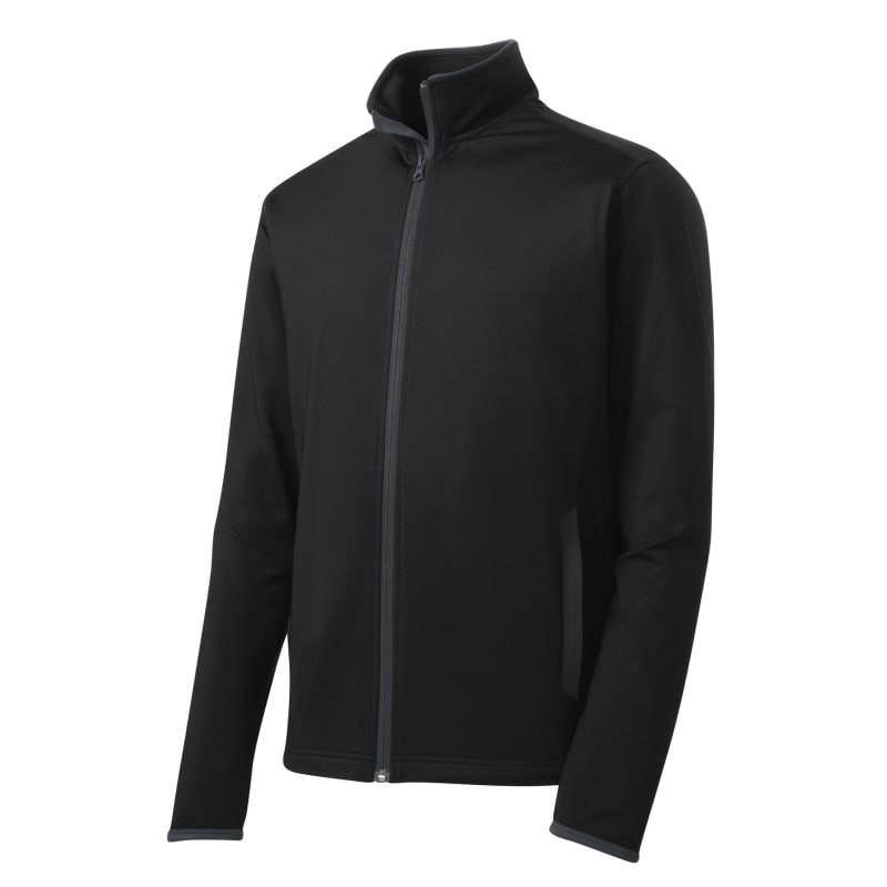 Sport-Tek Sport-Wick Stretch Contrast Full-Zip Jacket. 25