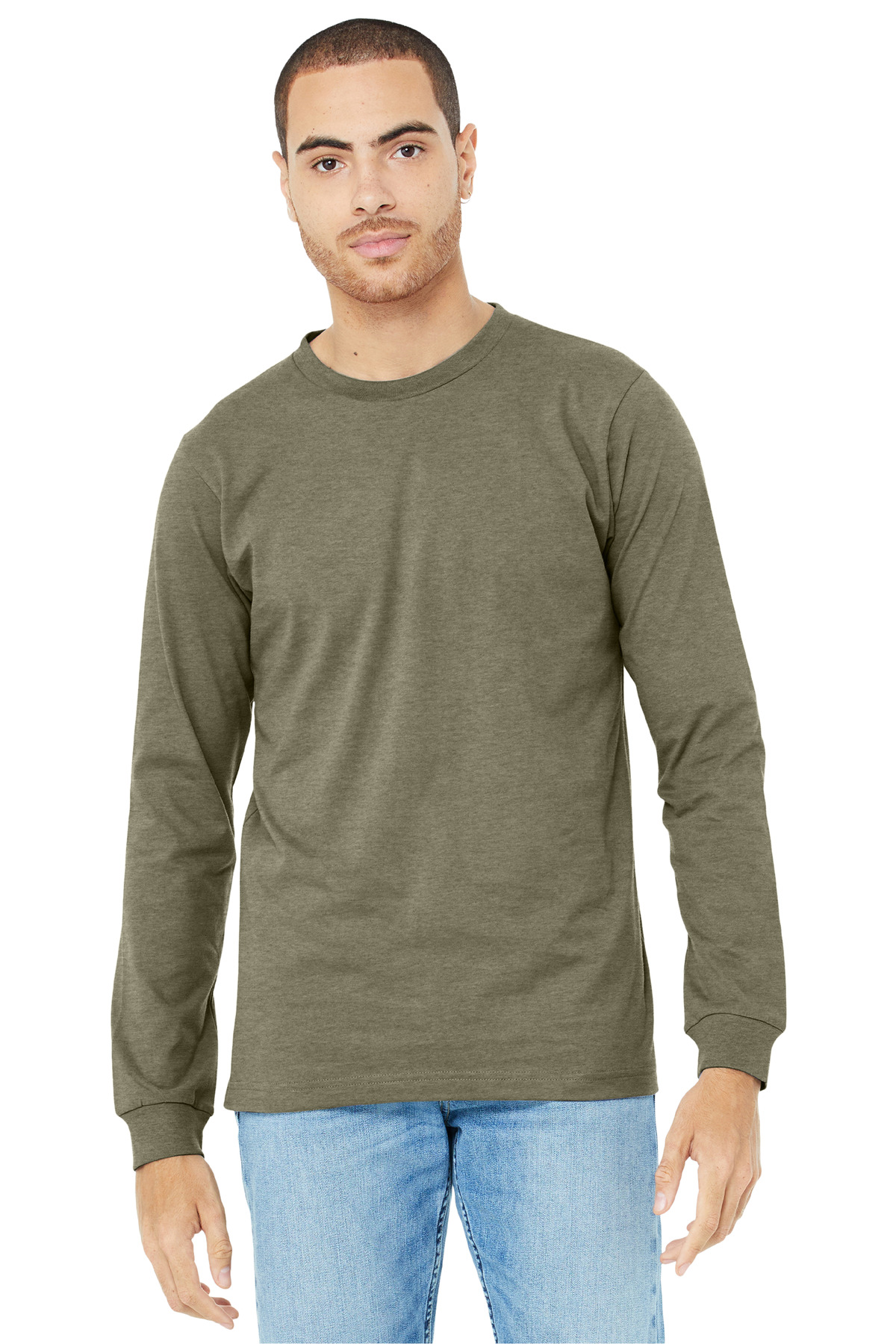 BELLA+CANVAS Unisex Heather CVC Long Sleeve Tee BC3501CVC 155