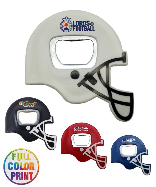 Football Helmet Bottle Opener - Full Color 1