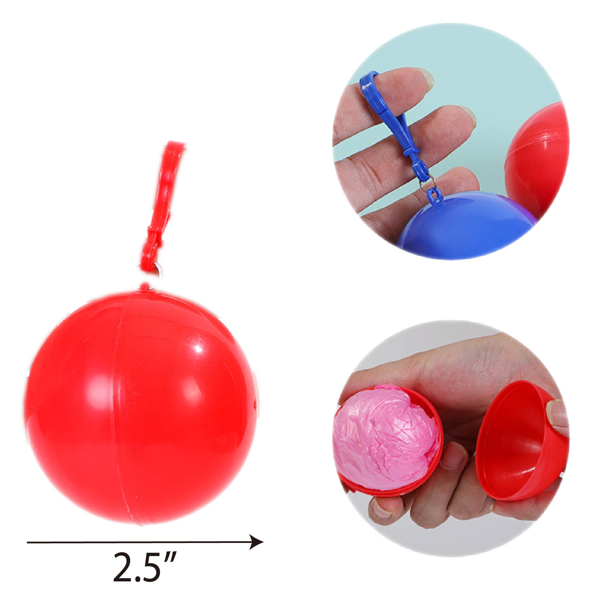 Reusable-Style Disposable Poncho in Pouch 2