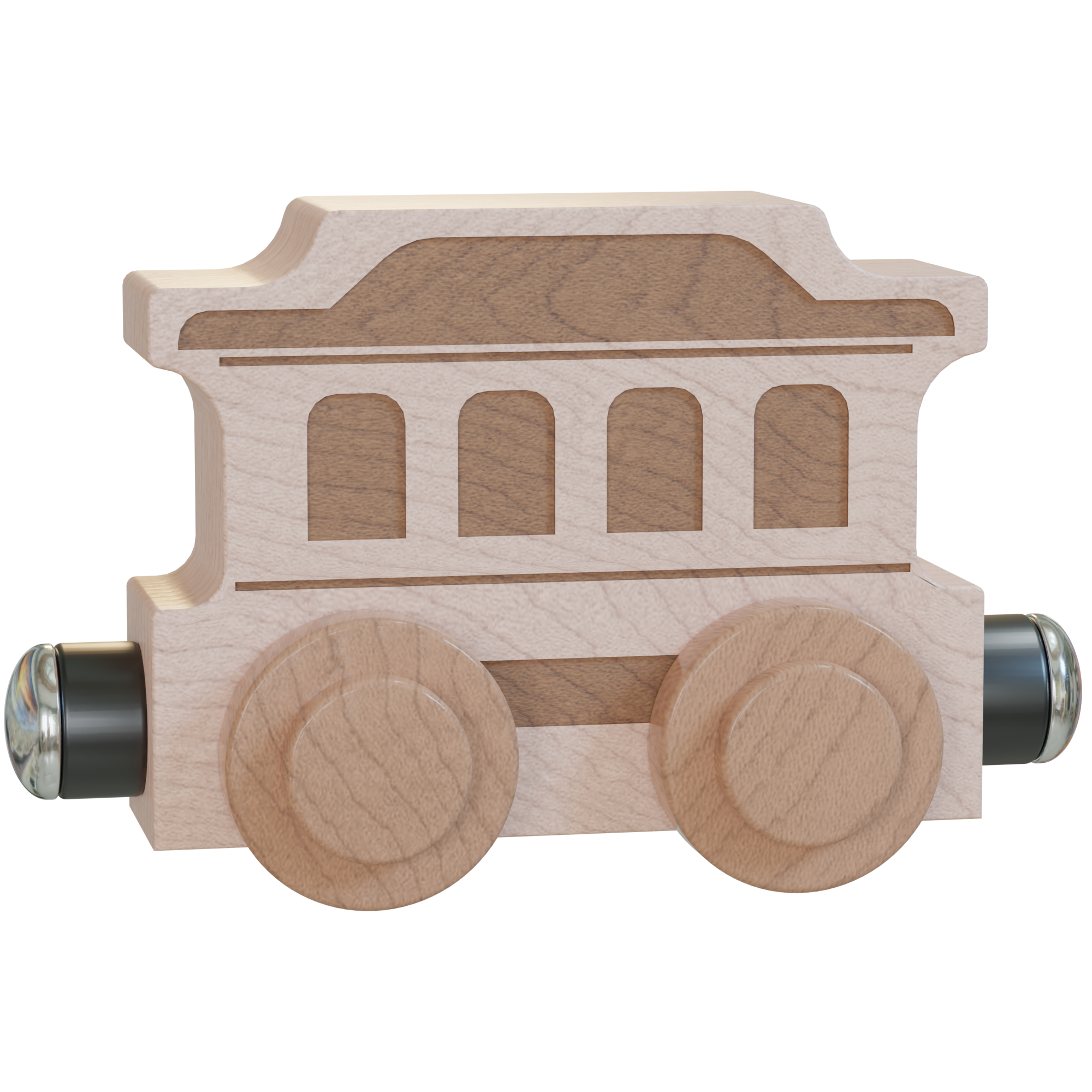 Wood Train Timber Boxcar LASER 2