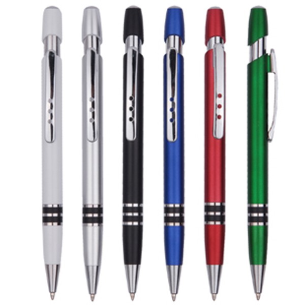 PLASTIC BALLPOINT BUDGET PEN WITH PUSH ON/OFF FUNCTION 1