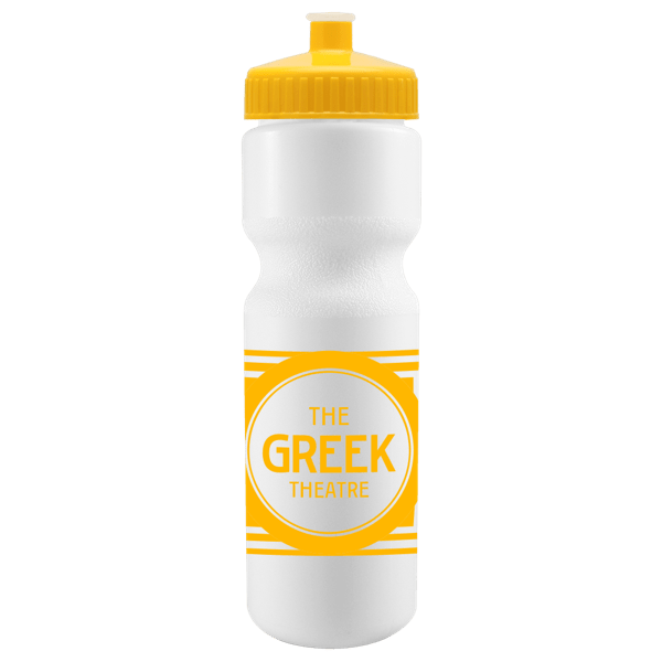 Cyclo-Cross 28oz Bike Bottle - White w/Push-Pull Lid 14