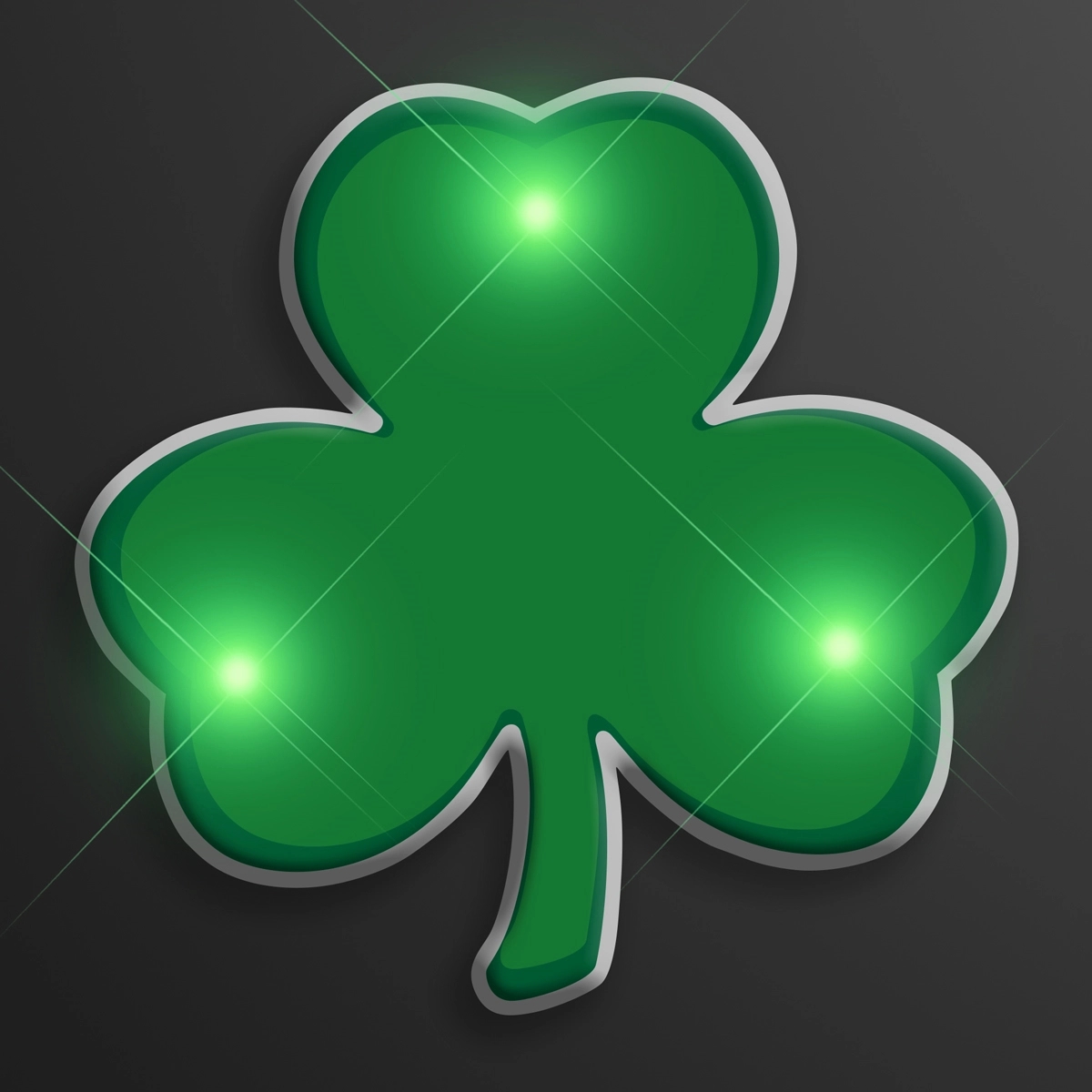 Blinky Green Shamrock Lights 3