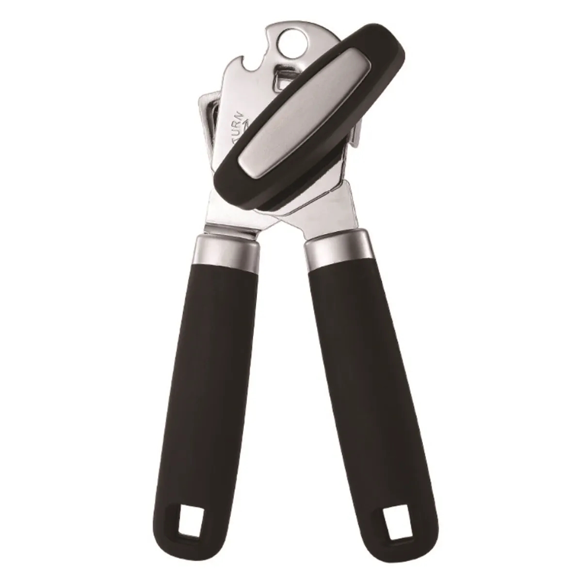 All-in-One Hand Easy Turn Can Opener with Soft Grip Handles 3