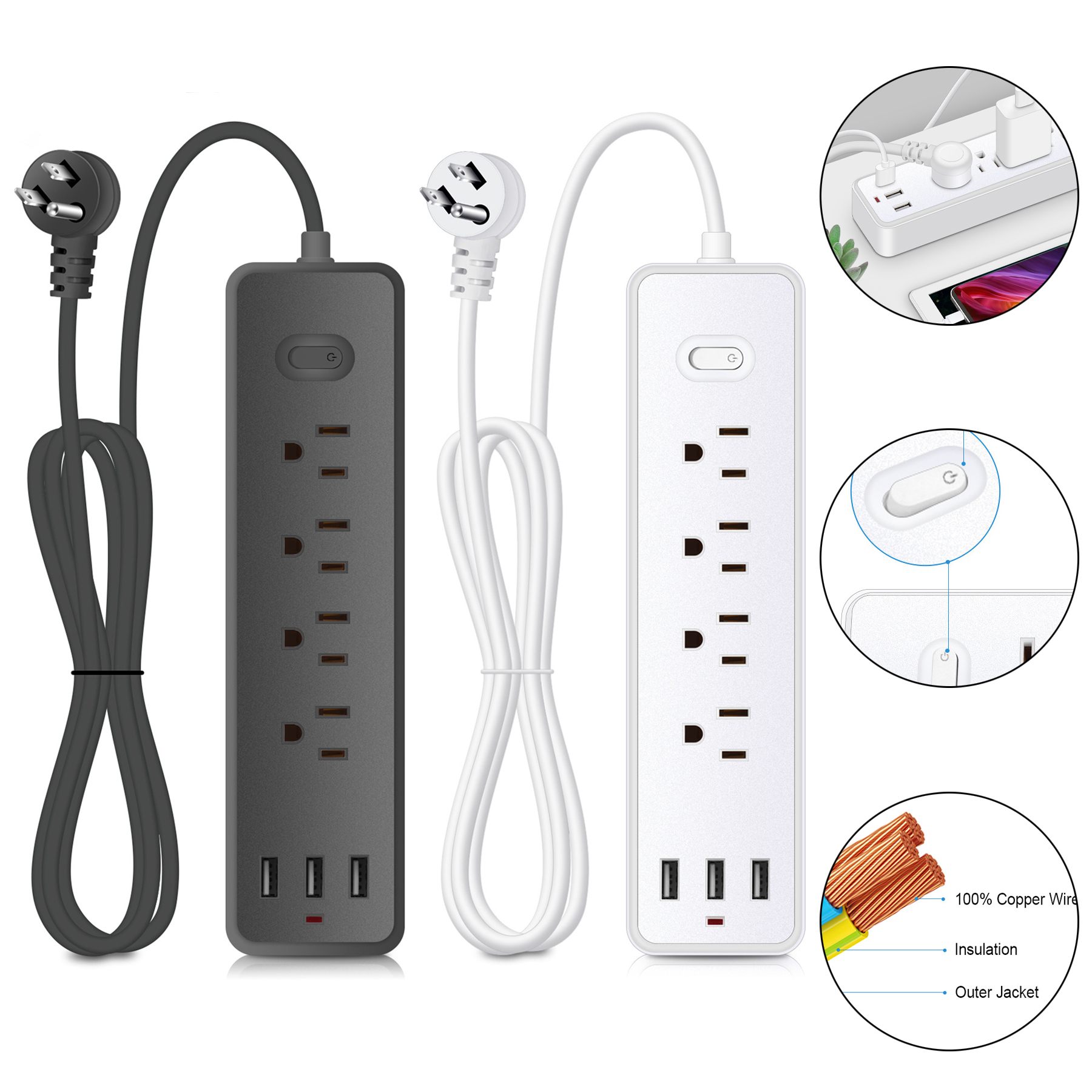 4-Outlet Power Strip 2