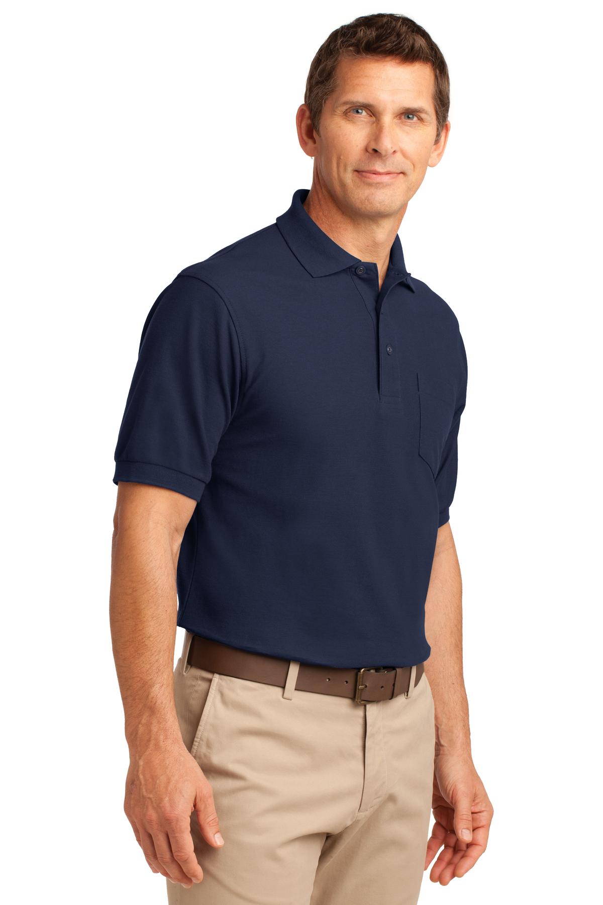 Port Authority Tall Silk Touch Polo with Pocket. TLK500P 19