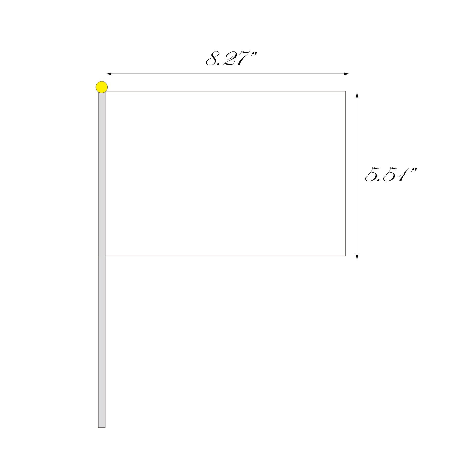 Customized Hand Waving Flag 2