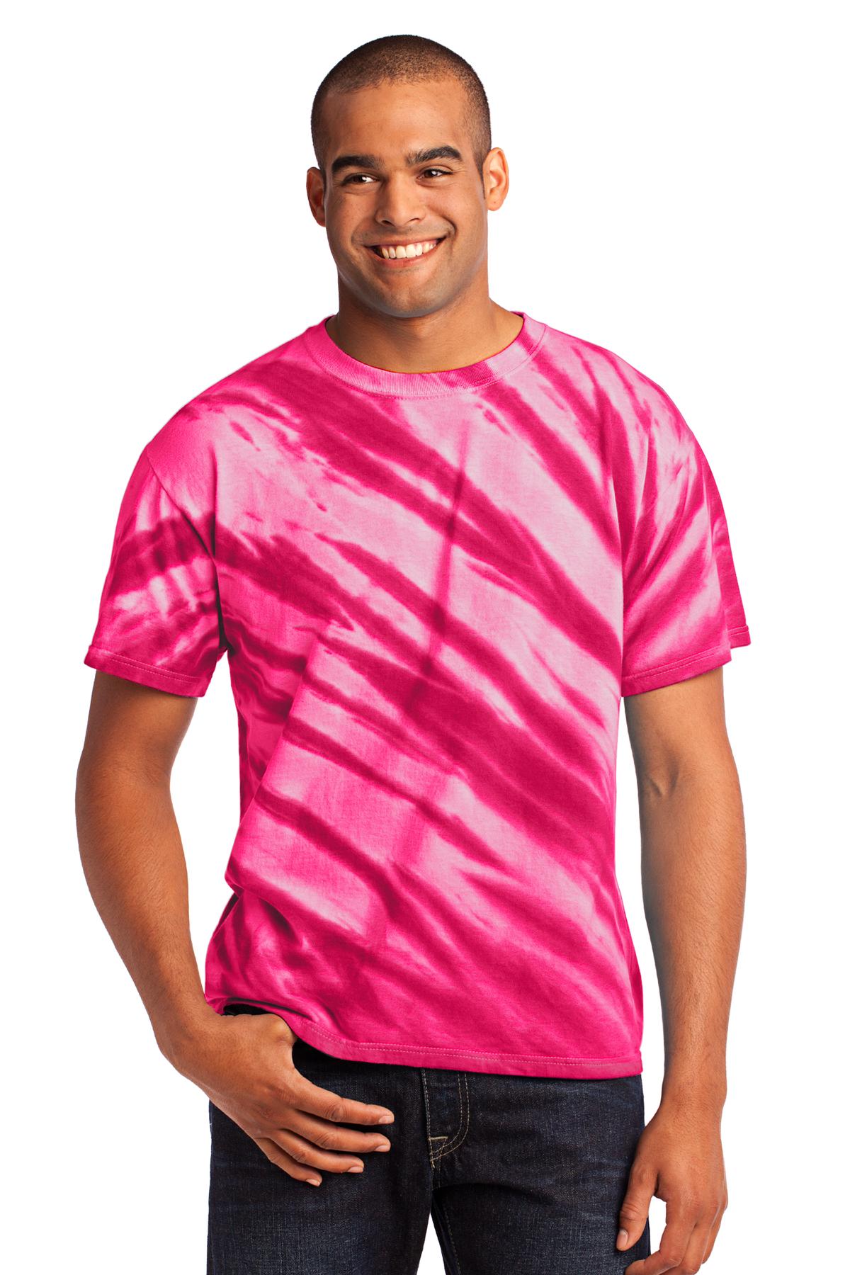 Port & Co Tiger Stripe Tie-Dye Tee. PC148 27