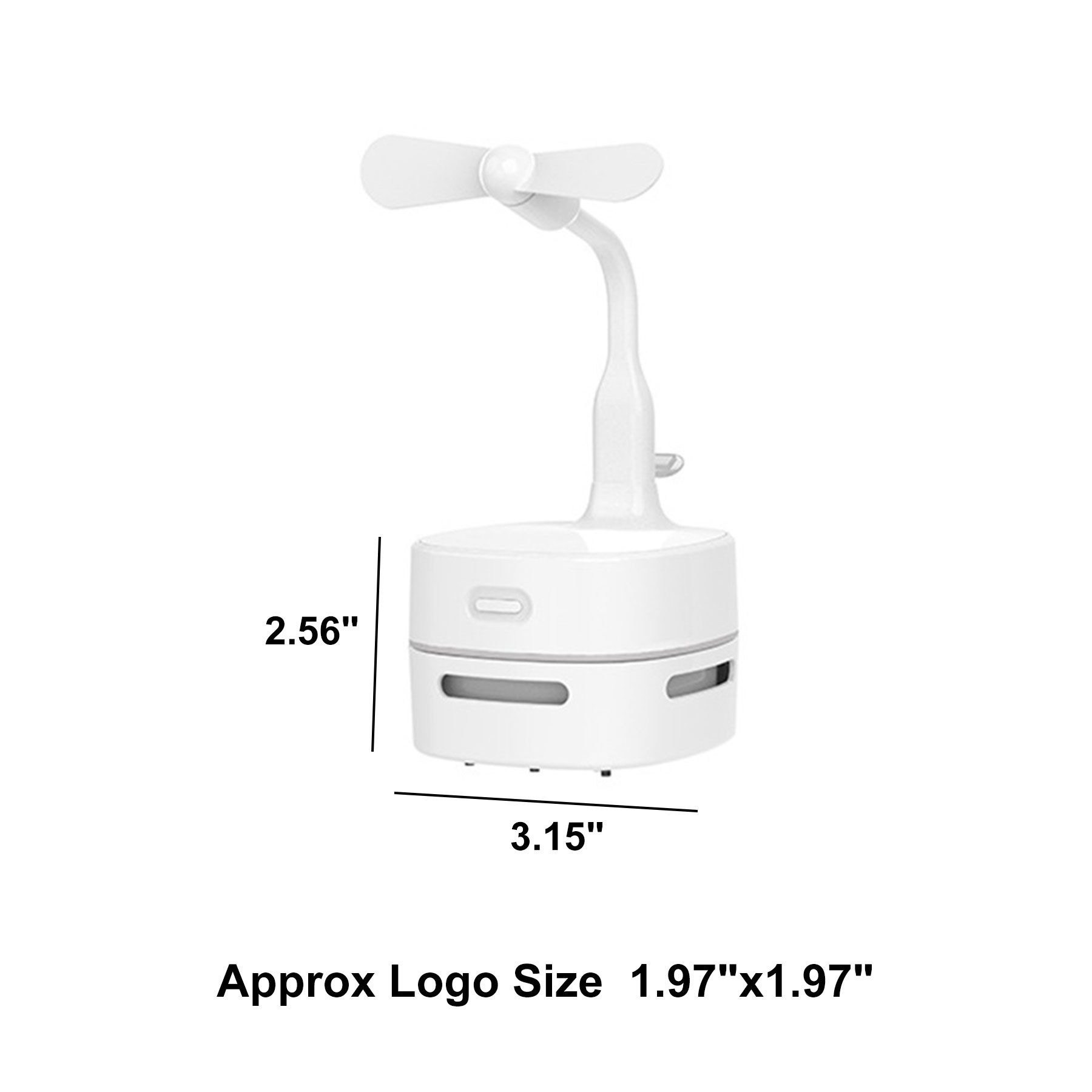 Desk Vacuum Cleaner w/ Fan 2