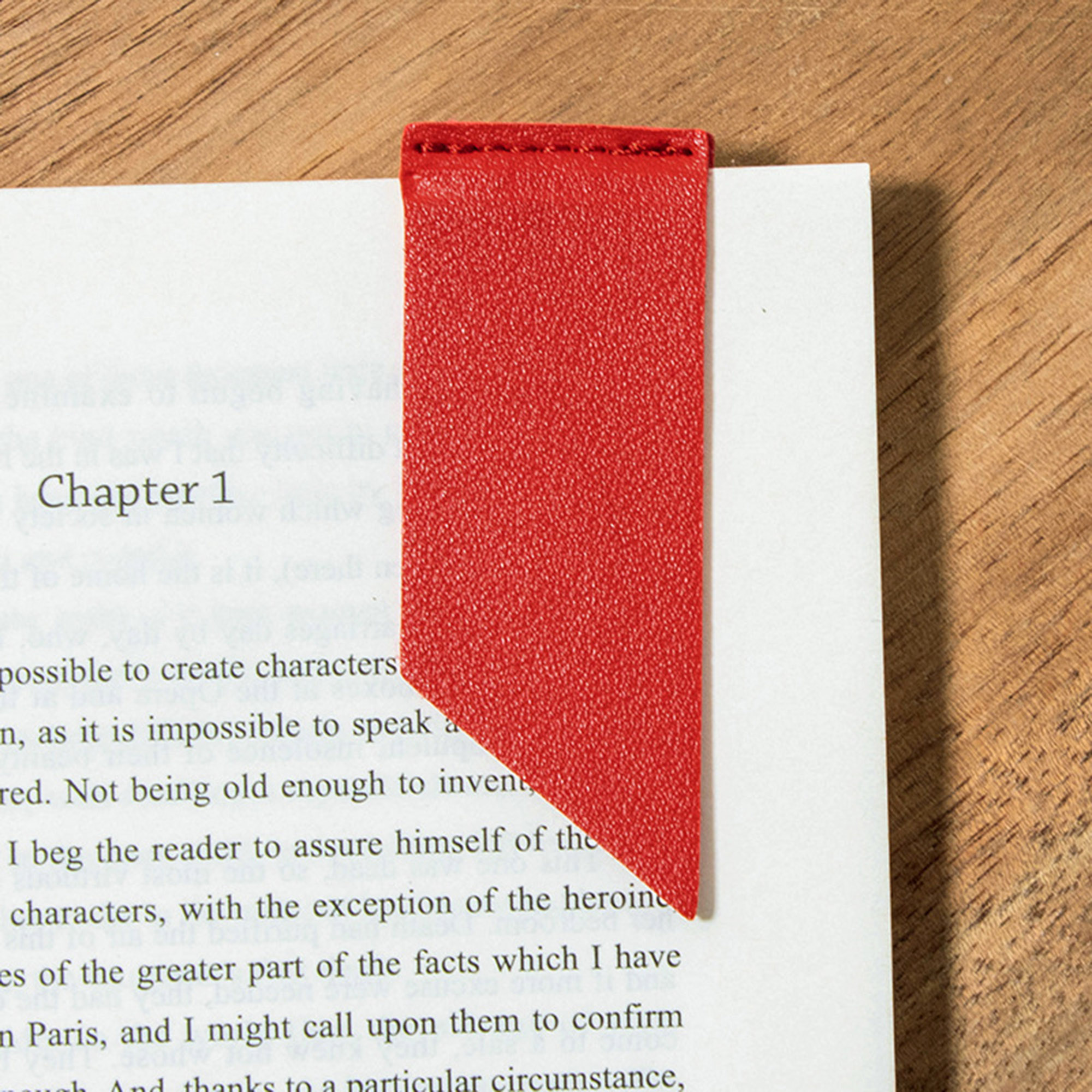 PU Leather Bookmark Page Marker 12