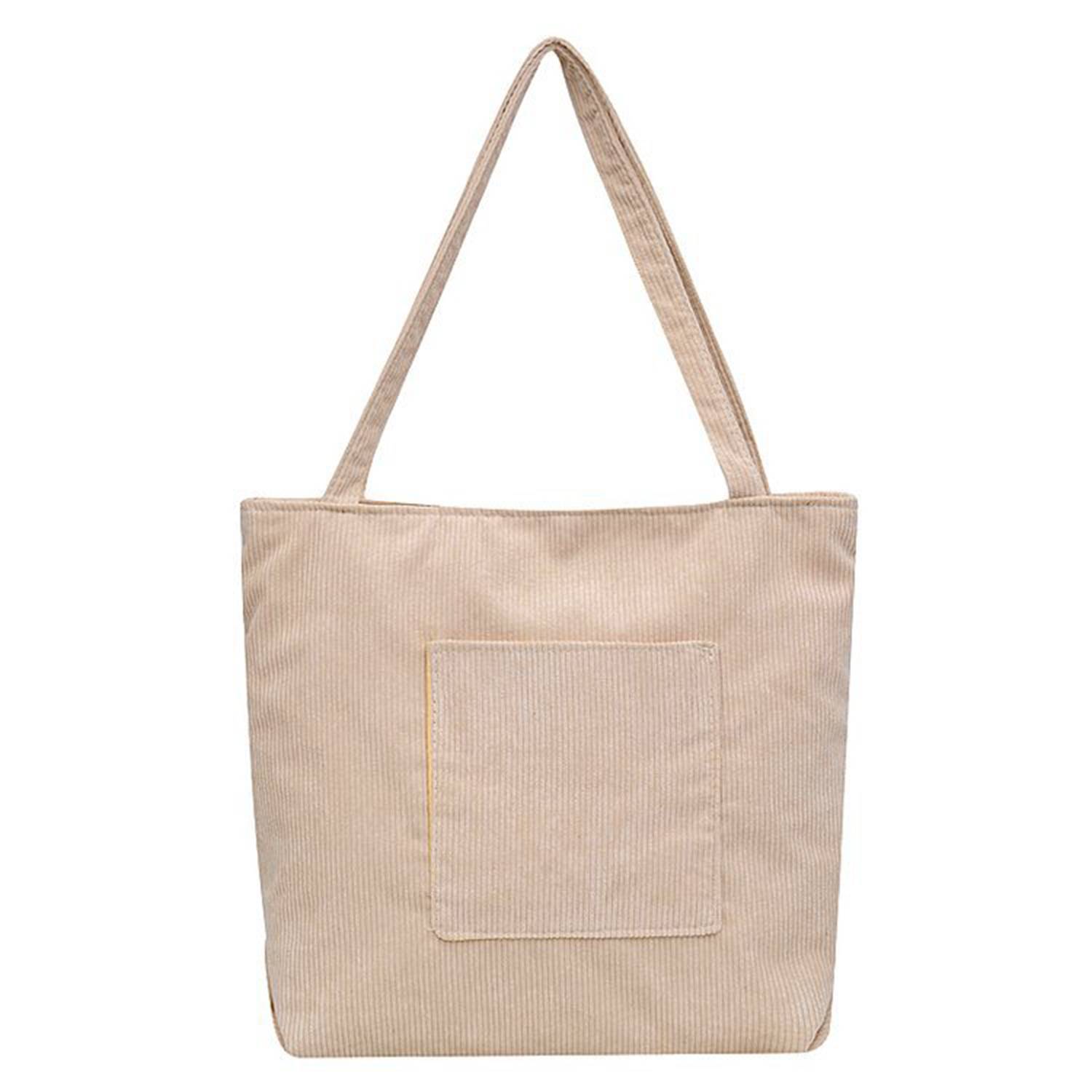 Customized Corduroy Tote Bag, custom tote bag with logo imprint 3