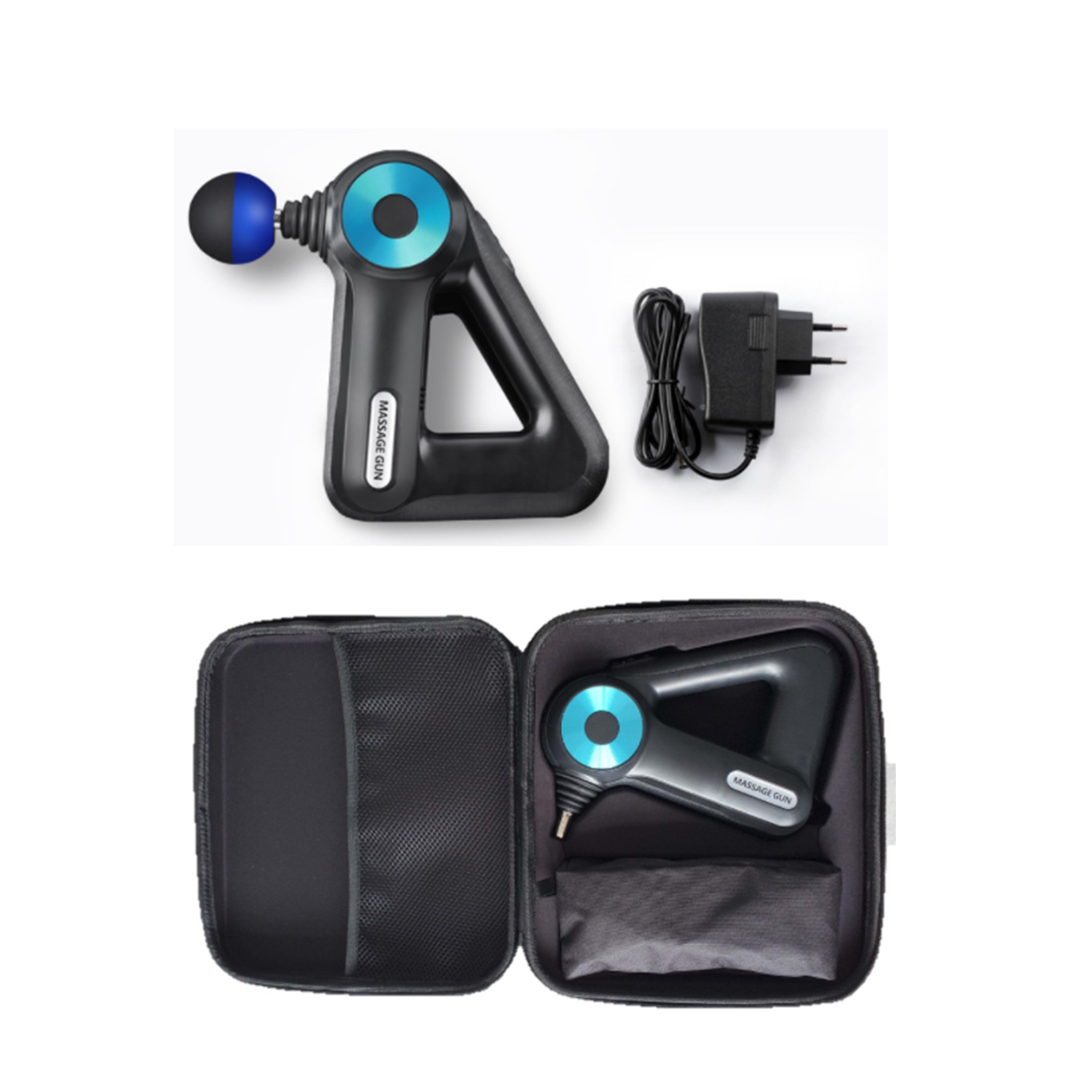 Triangular Massage Gun with 12 Attachments 2