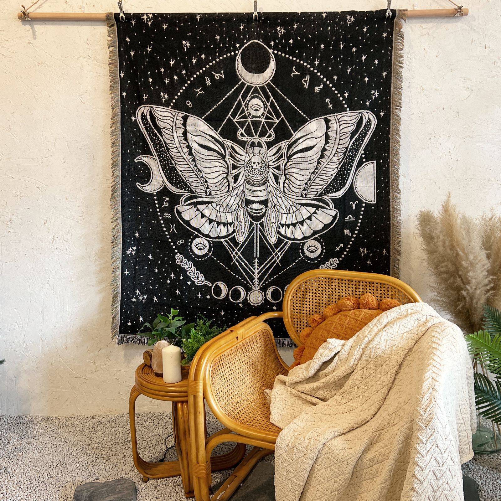 Custom Woven Cotton Picnic Blanket Tapestry 5