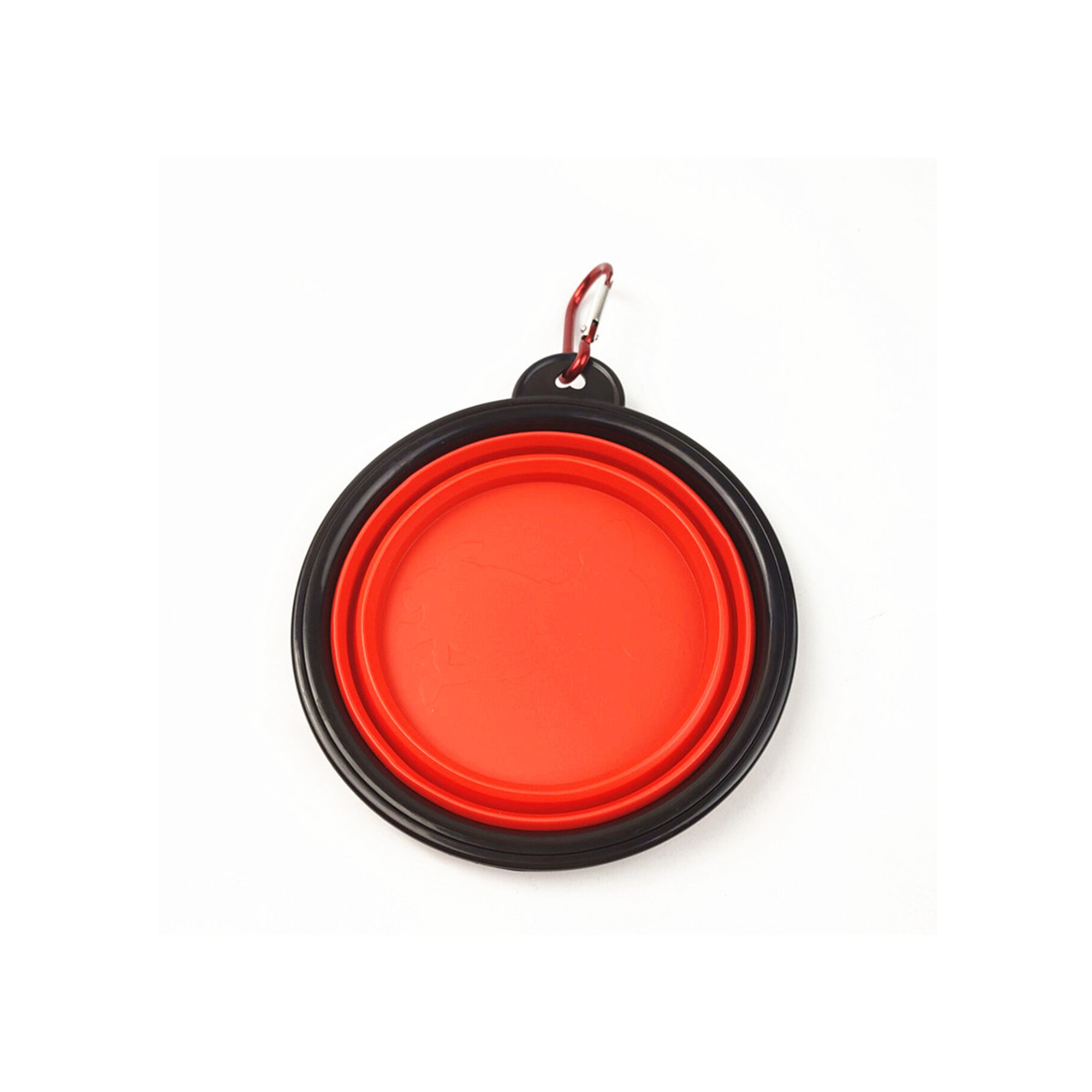 Collapsible Thermoplastic Elastomer Pet Bowl With Carabiner 5