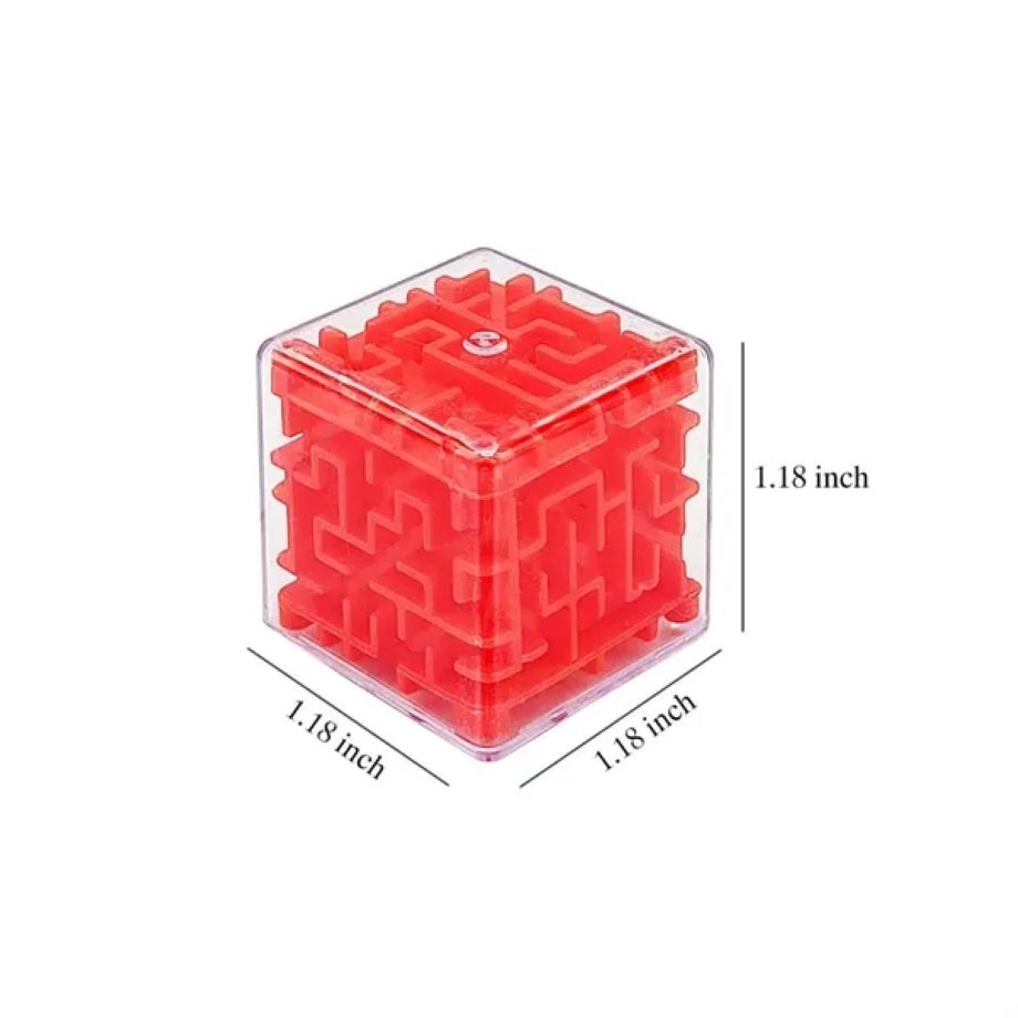 3D Educational Portable Mini Maze Puzzle Cubes Toy Keychain 2