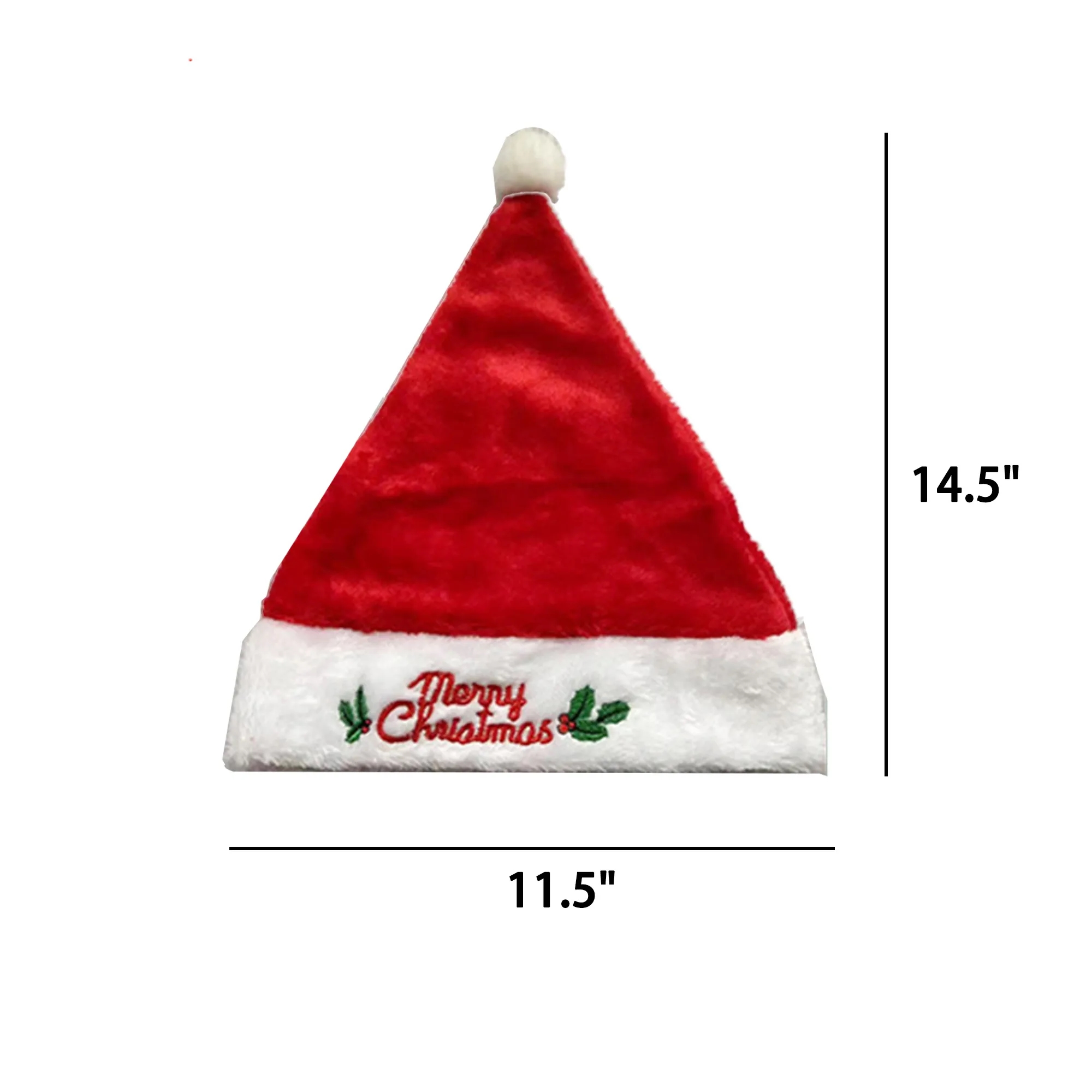 MOQ 10 Christmas Hat Exquisite Embroidery Pattern 1
