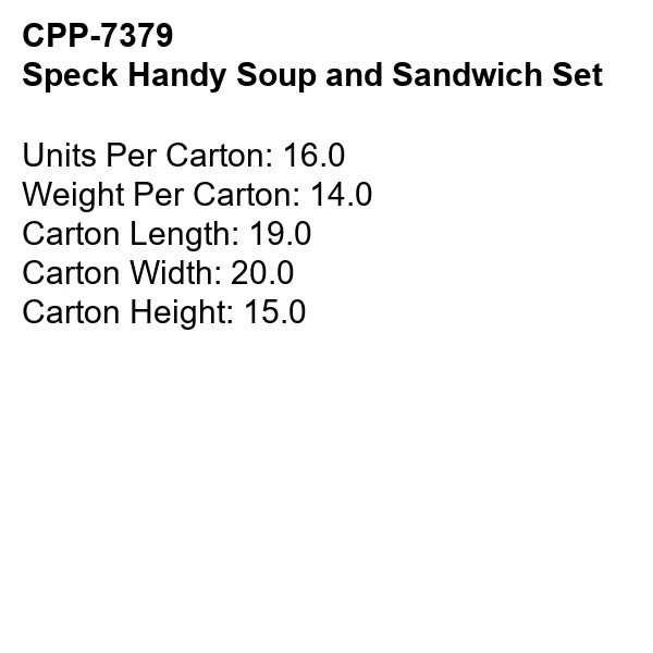 Speck Handy Soup and Sandwich Set 2