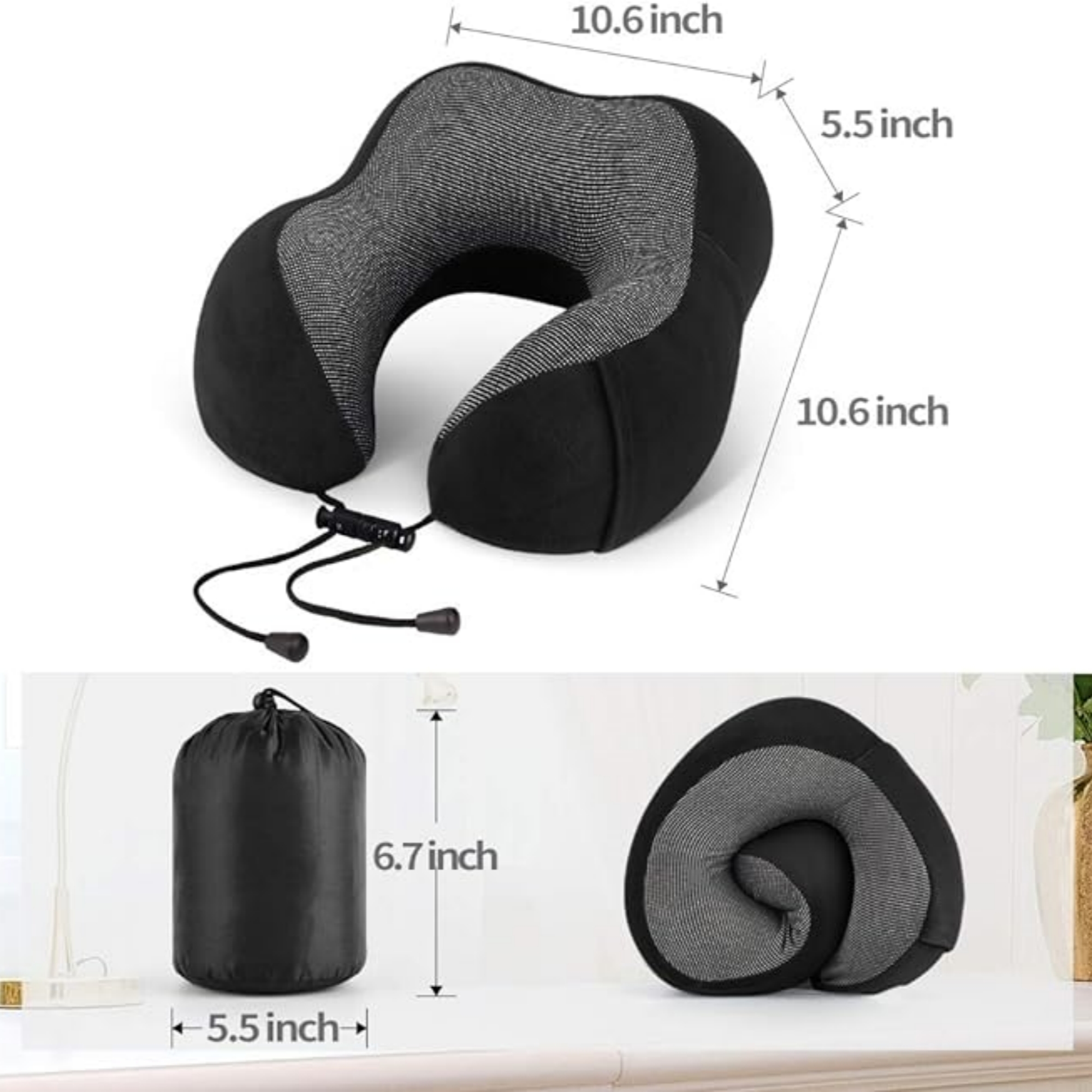 Memory Foam Travel Pillow 3