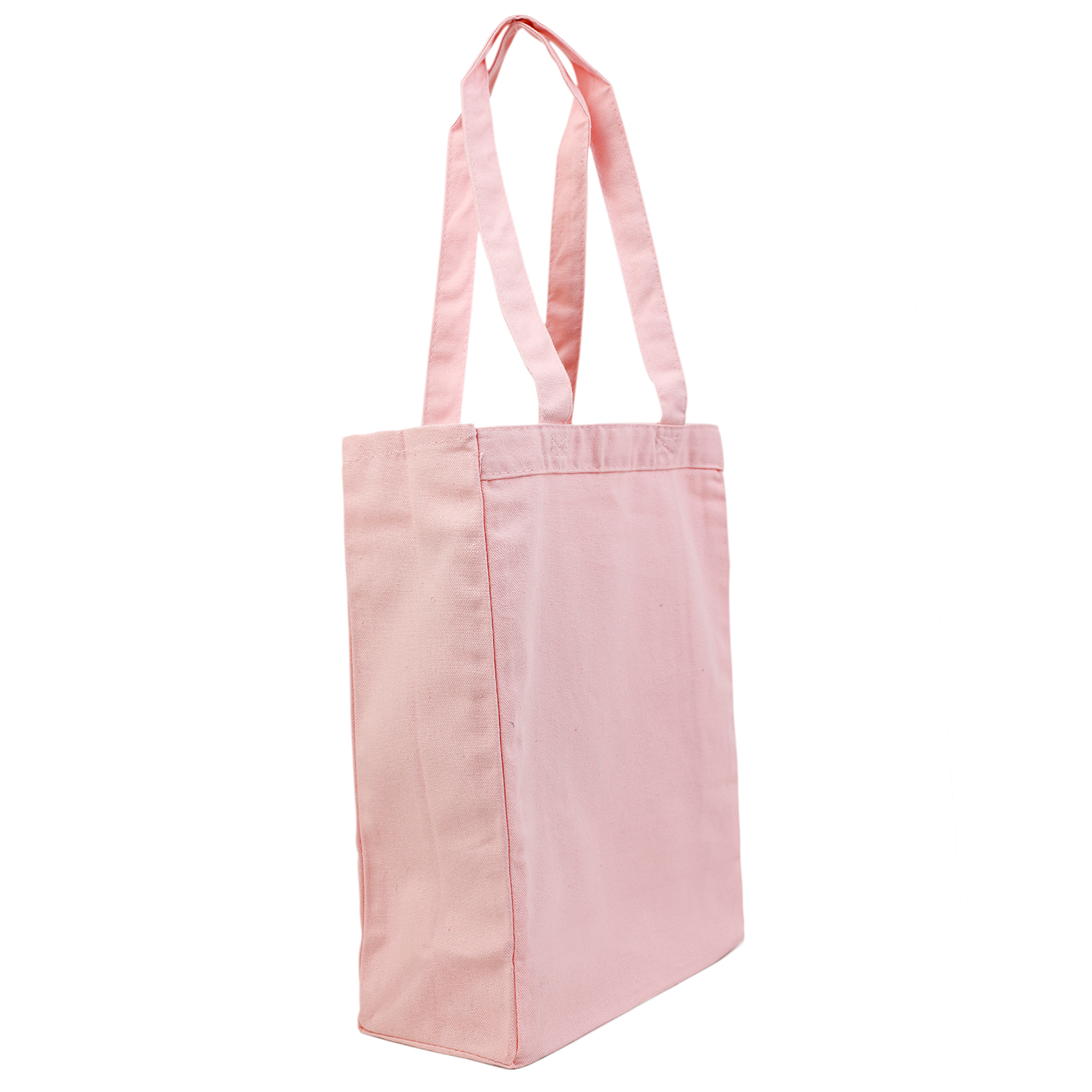 Cotton Canvas Gusset Shopping Tote Bag USA Decorated (10.5" x 14"), custom tote bag with logo imprint 4