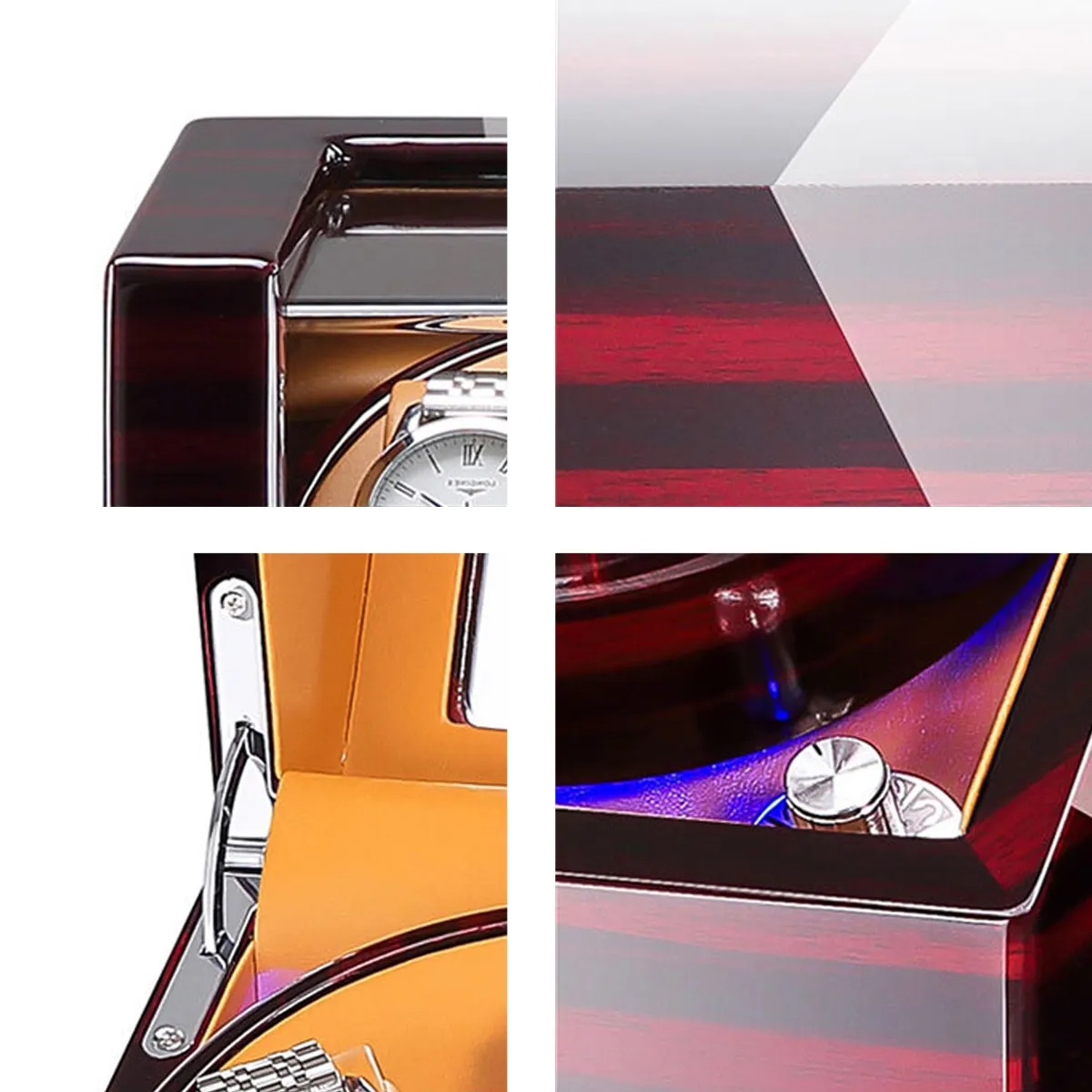 High Gloss Single Watch Winder With Display Window 2