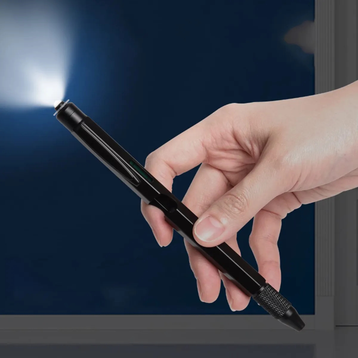 Multi Tool Pen w/ Stylus Ruler Light Screwdriver Opener Set 5
