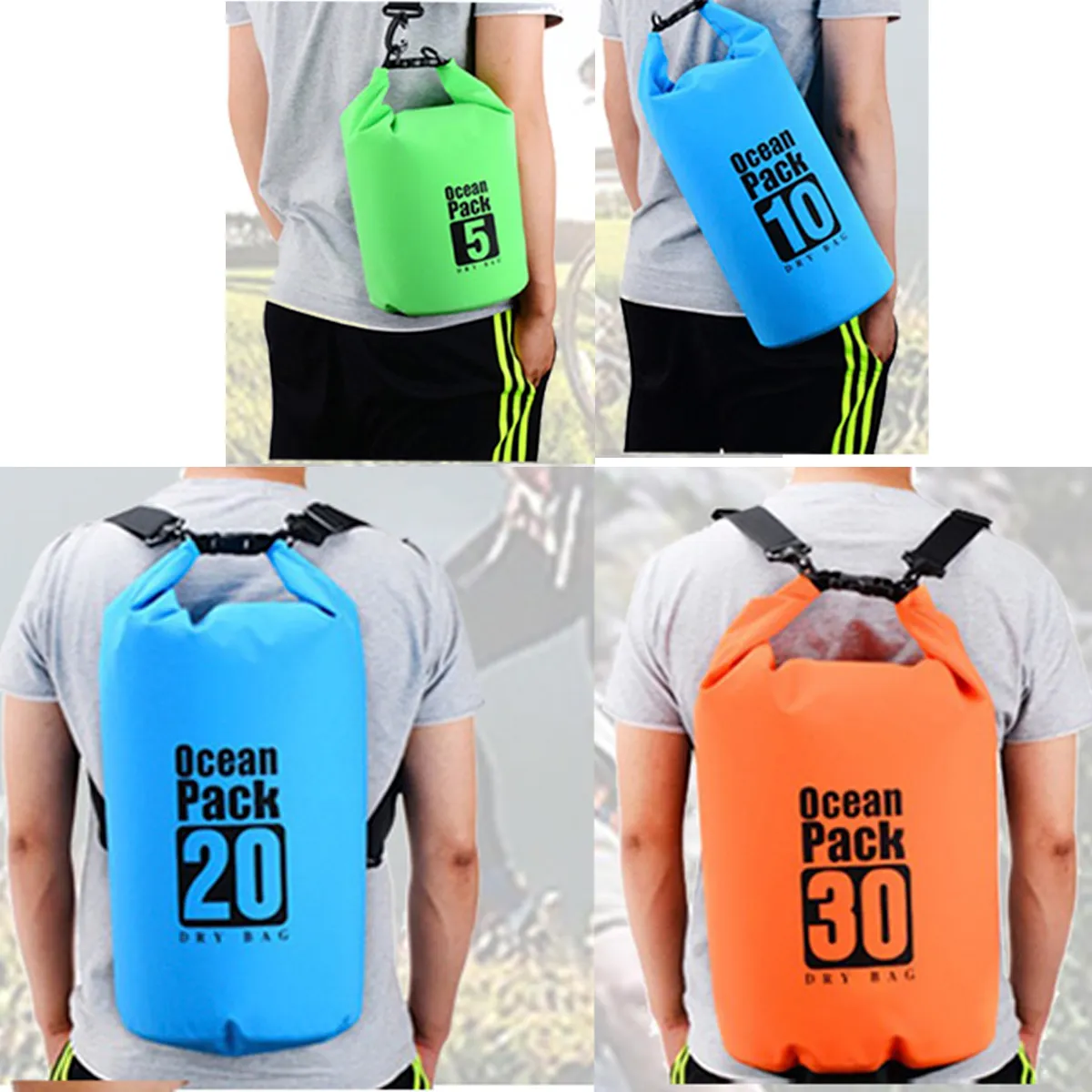 Heavyweight Waterproof Drybag With Shoulder Strap 10L 5