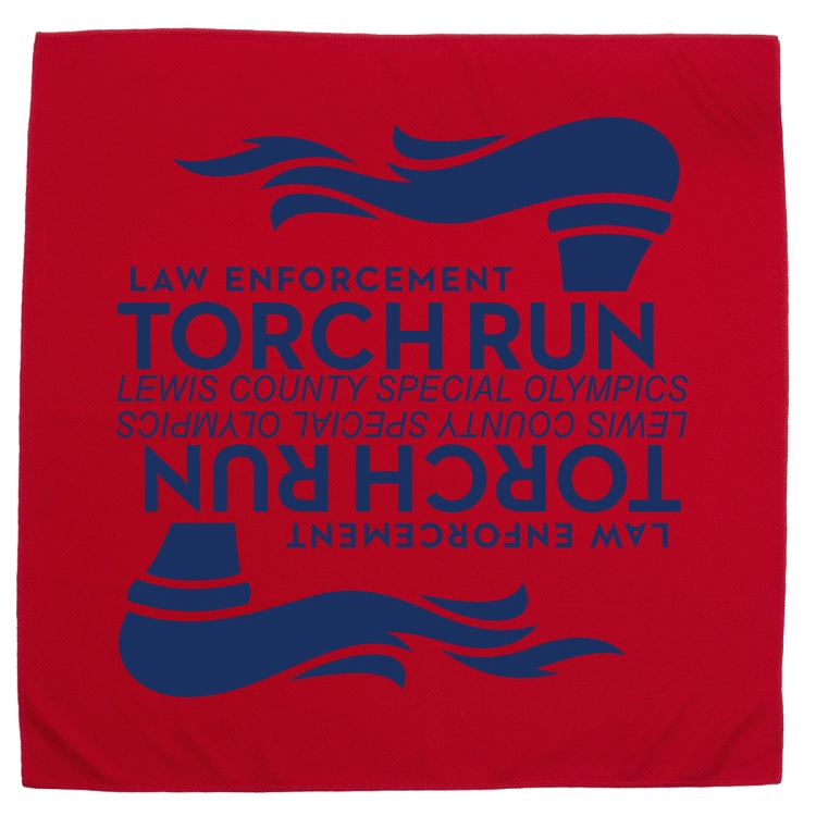 "THE COOLING BANDANA" Recylced RPET 155 GSM – 22" H x 22" W 25