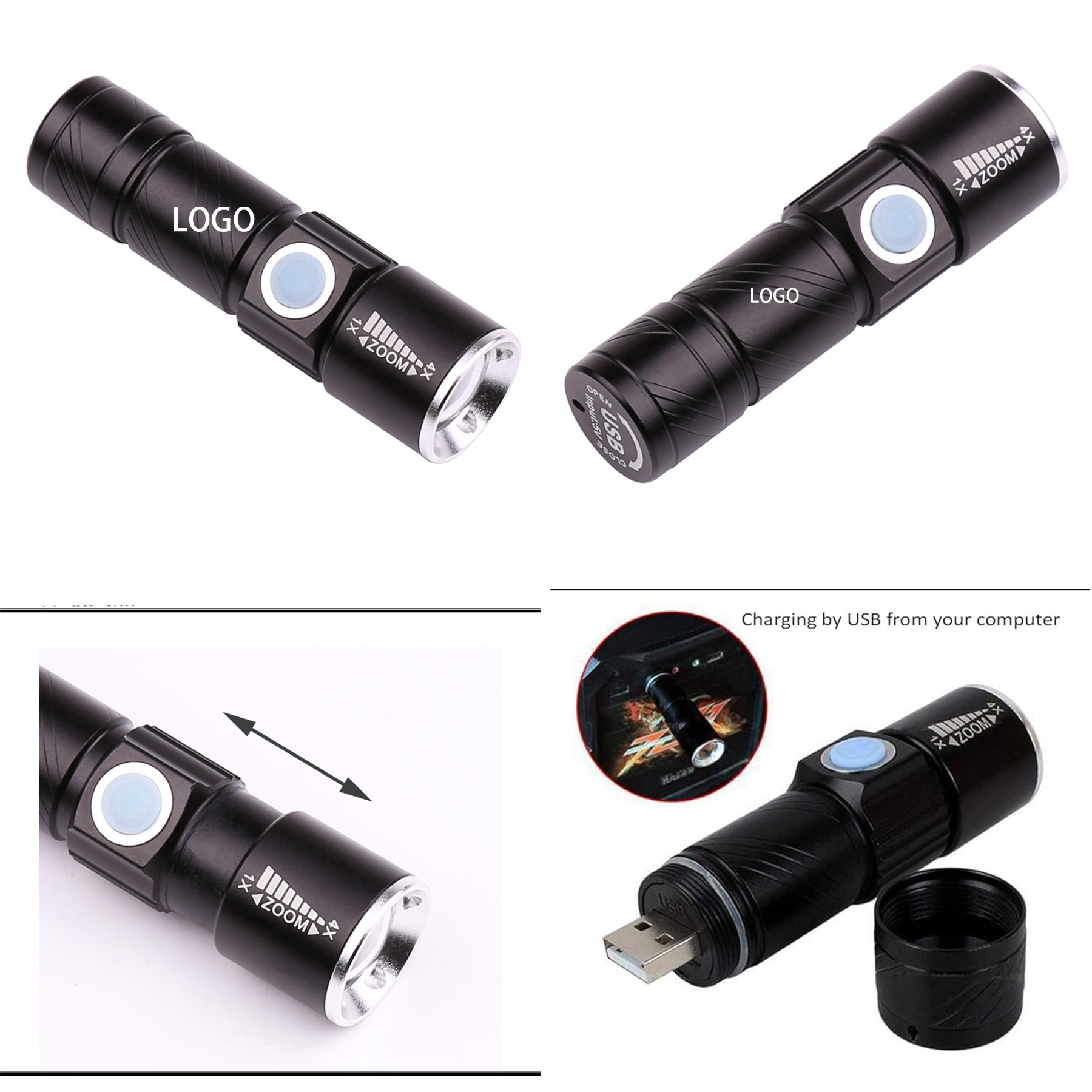 Mini Rechargeable LED Flashlight 2