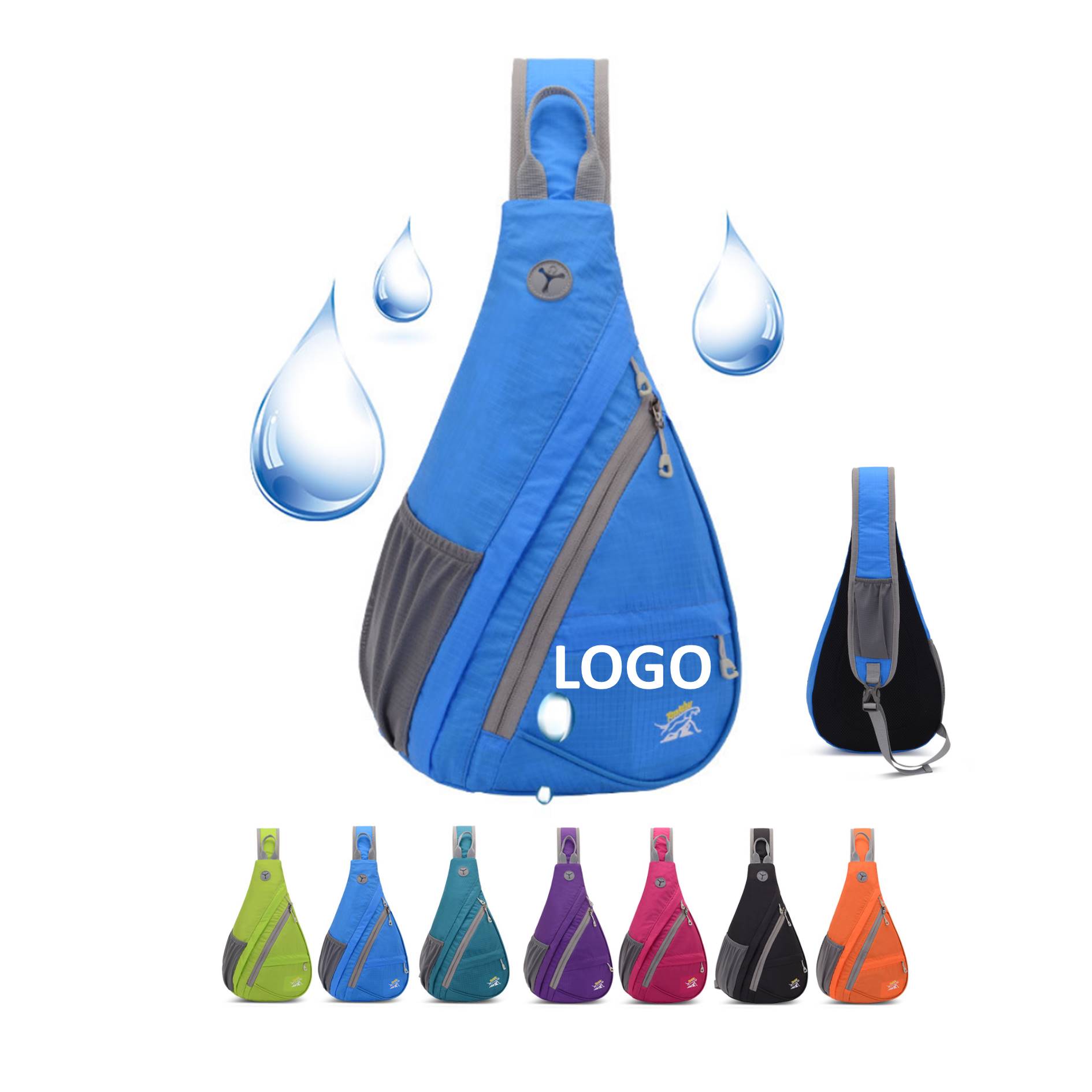 Drop Shape Travel Hiking Diagonal Shoulder Bag 5