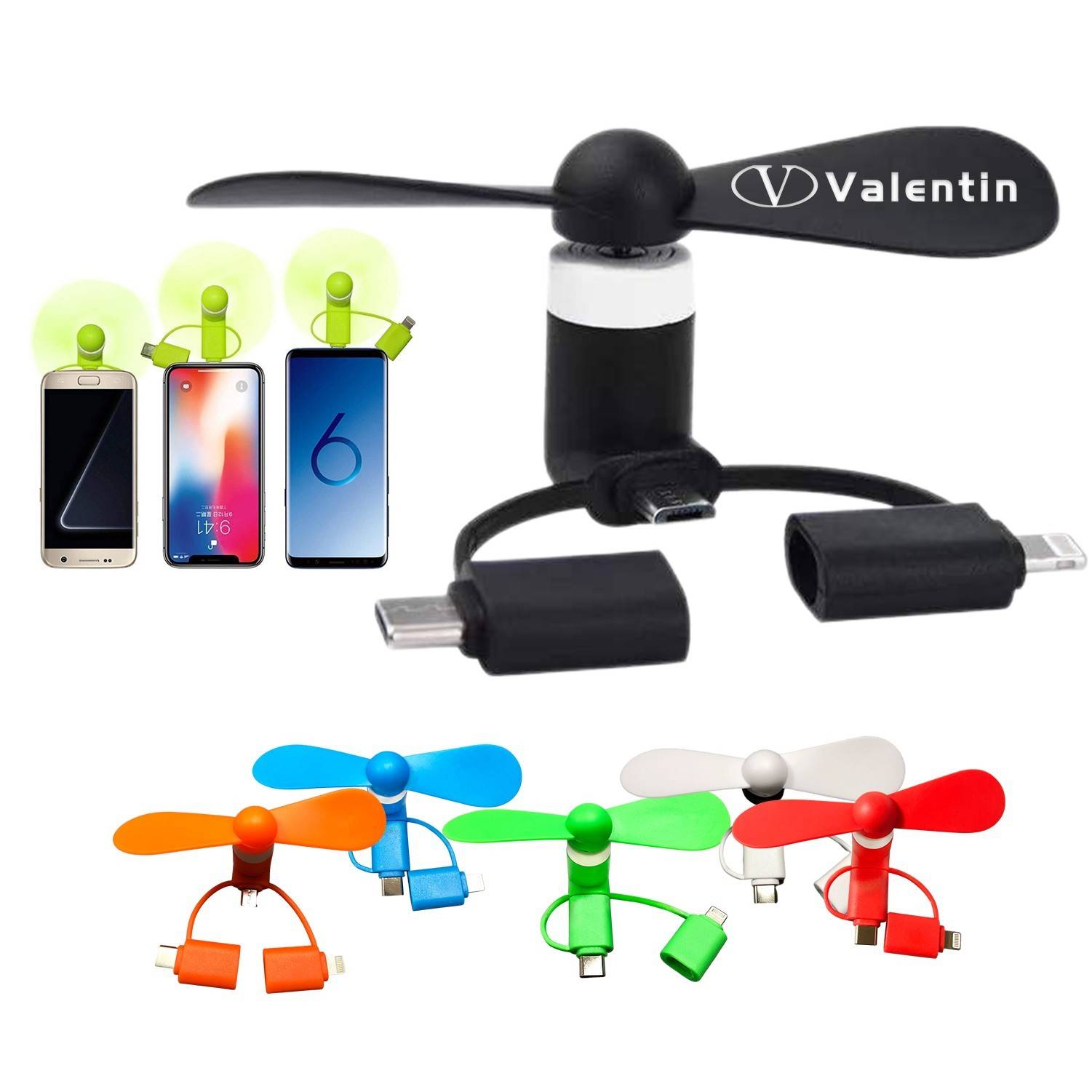 3-in-1 Mini Phone Fan 1
